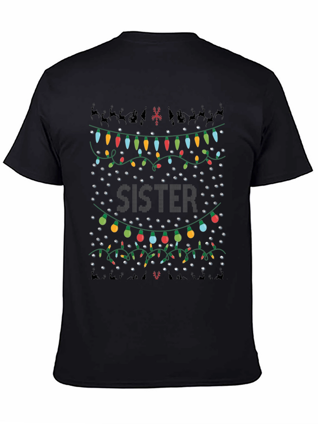 Sister Christmas Lights T-Shirt