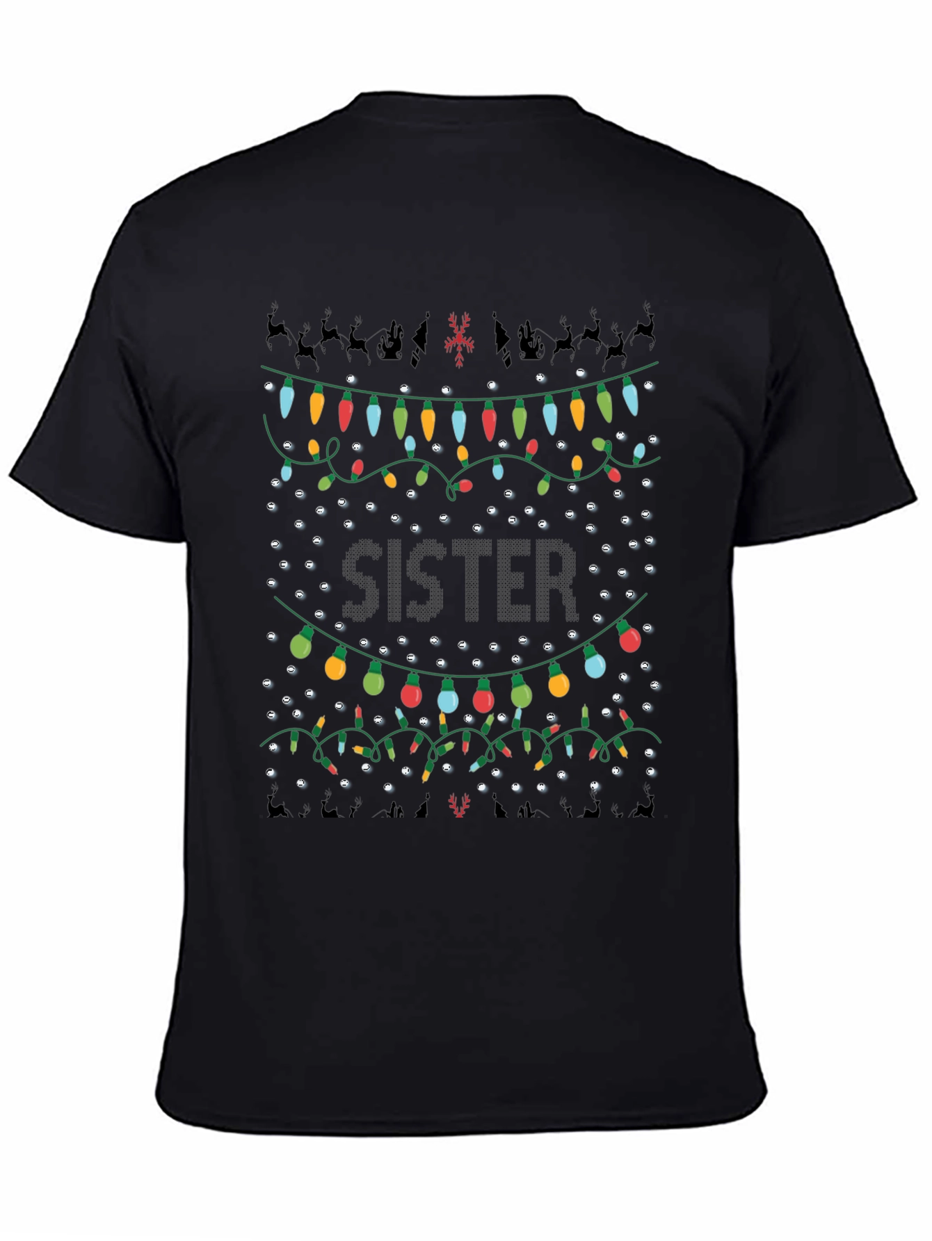 Sister Christmas Lights T-Shirt