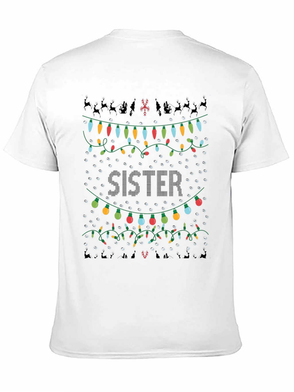 Sister Christmas Lights T-Shirt