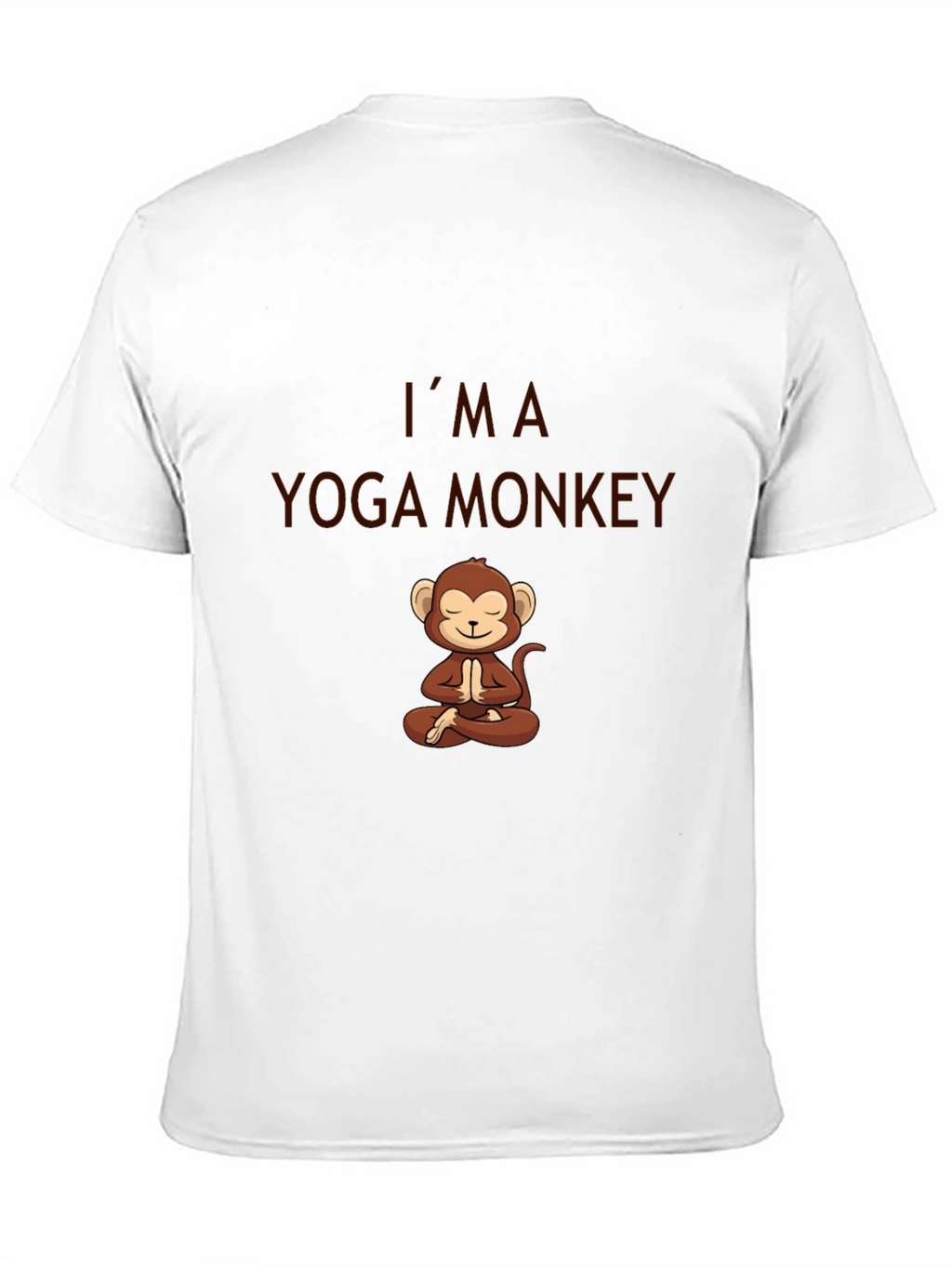 Yoga Monkey T-Shirt - Mens Black Cotton Tee