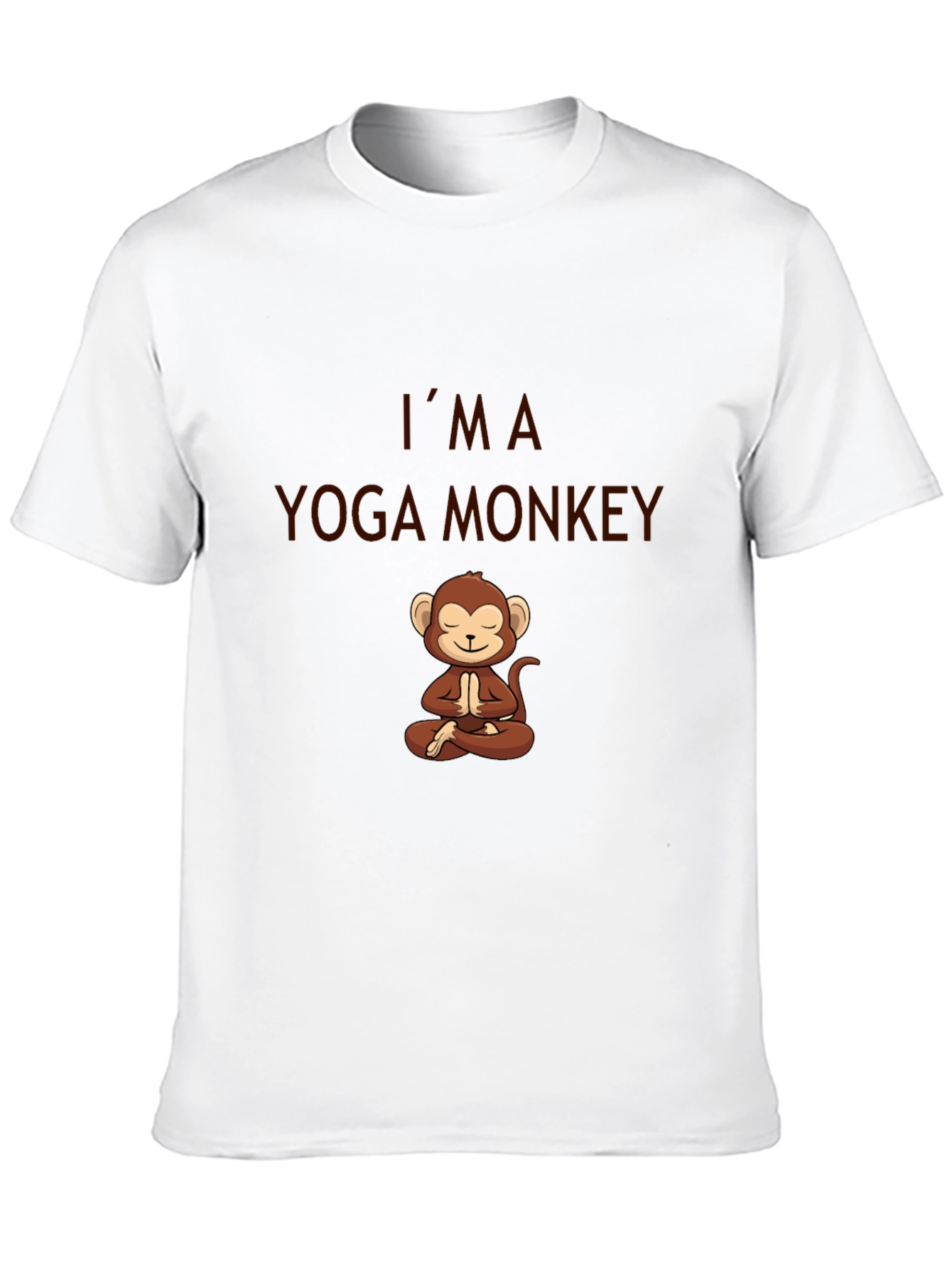Yoga Monkey T-Shirt - Mens Black Cotton Tee