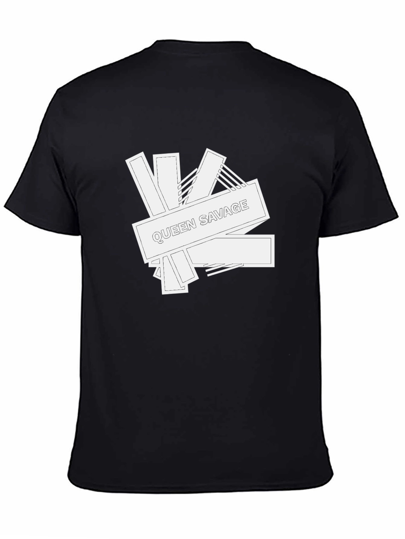 Queen Savage Graphic Print Black T-Shirt