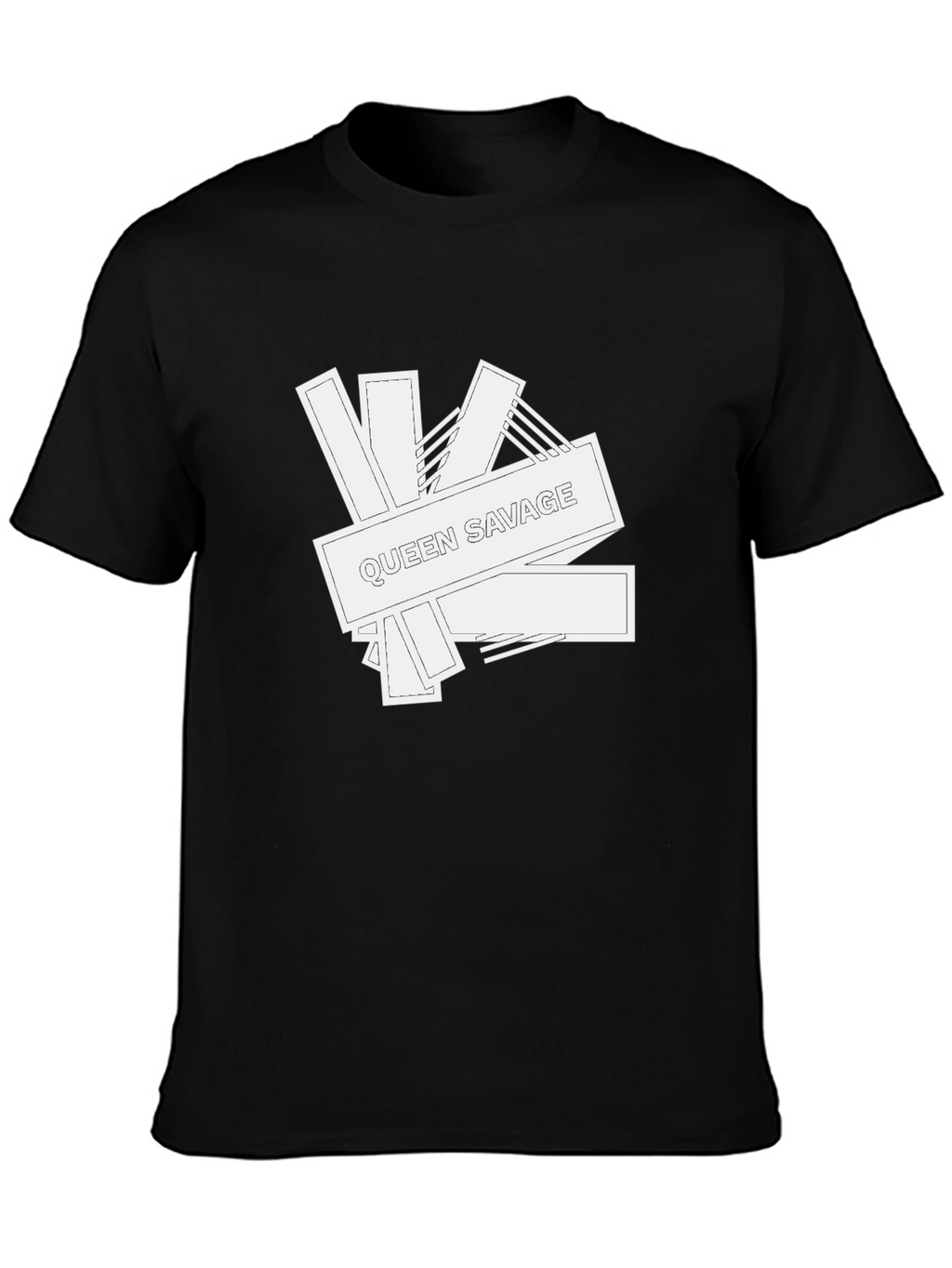 Queen Savage Graphic Print Black T-Shirt