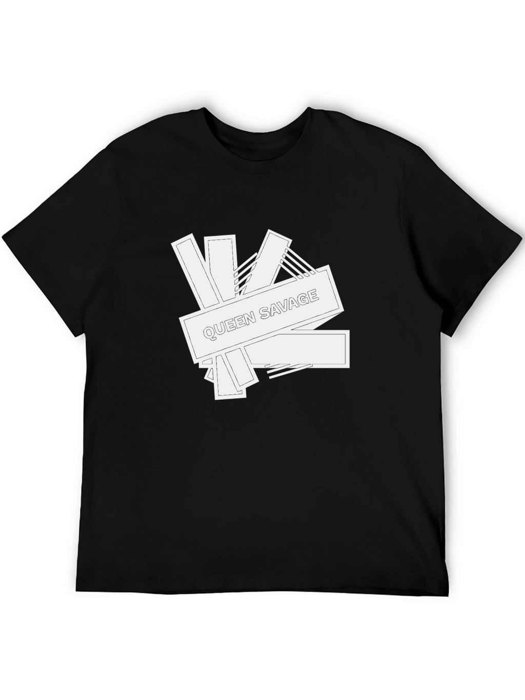 Queen Savage Graphic Print Black T-Shirt