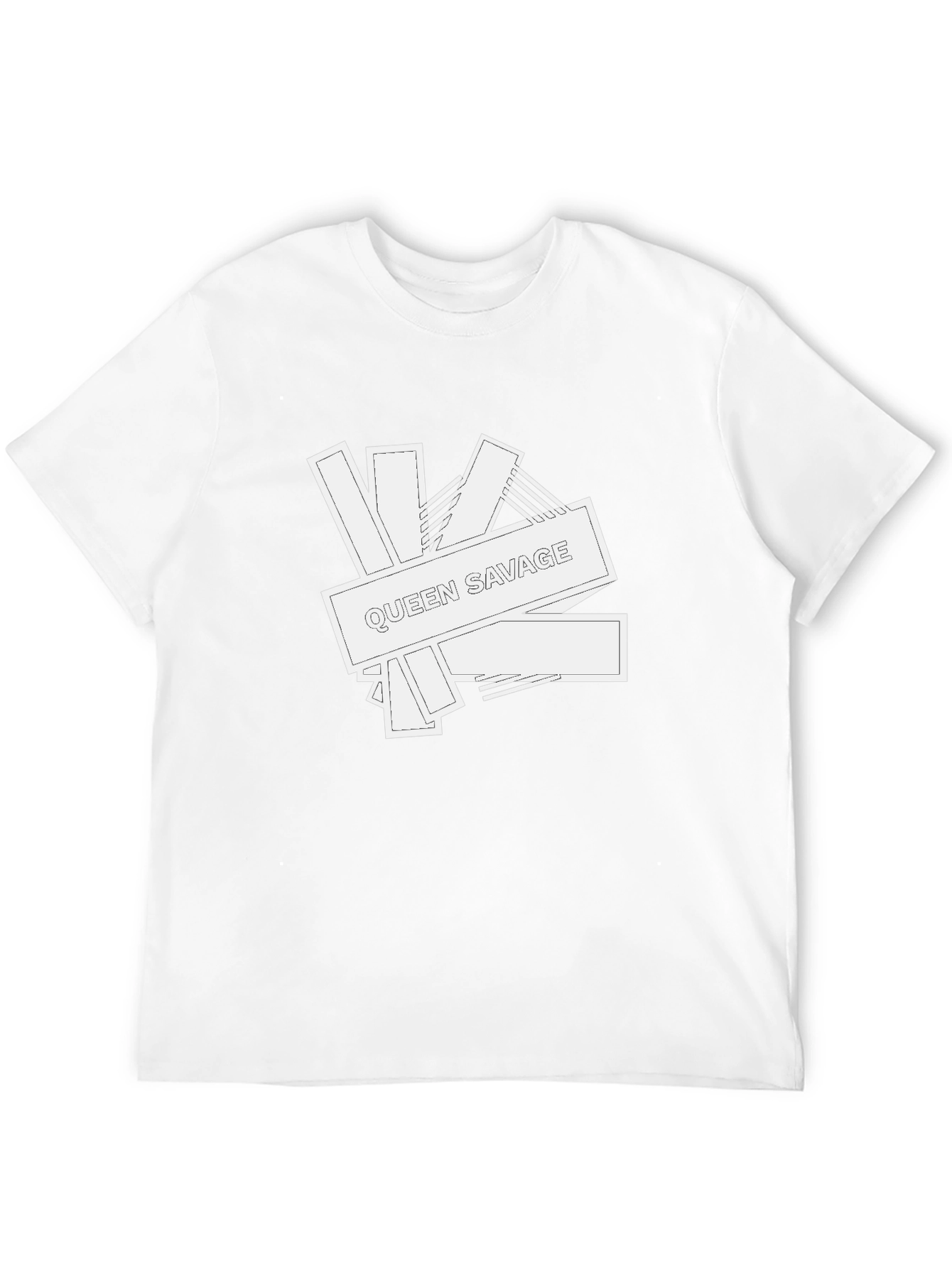 Queen Savage Graphic Print Black T-Shirt