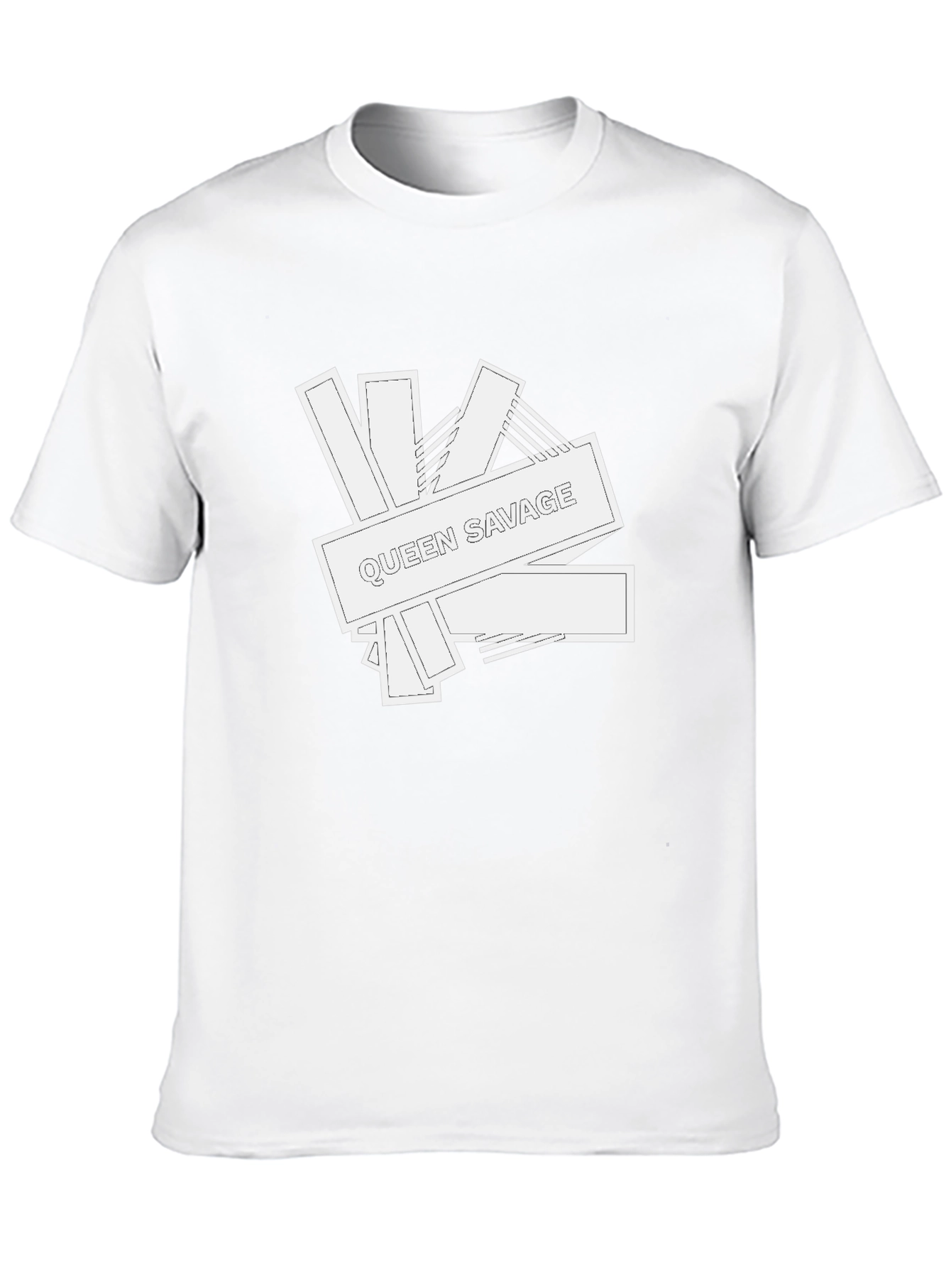 Queen Savage Graphic Print Black T-Shirt