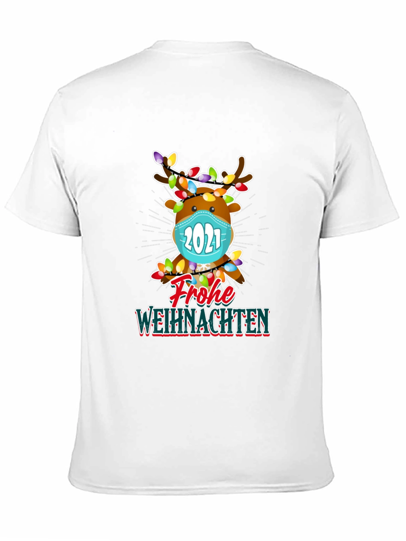 Festive Reindeer 2021 Christmas T-Shirt