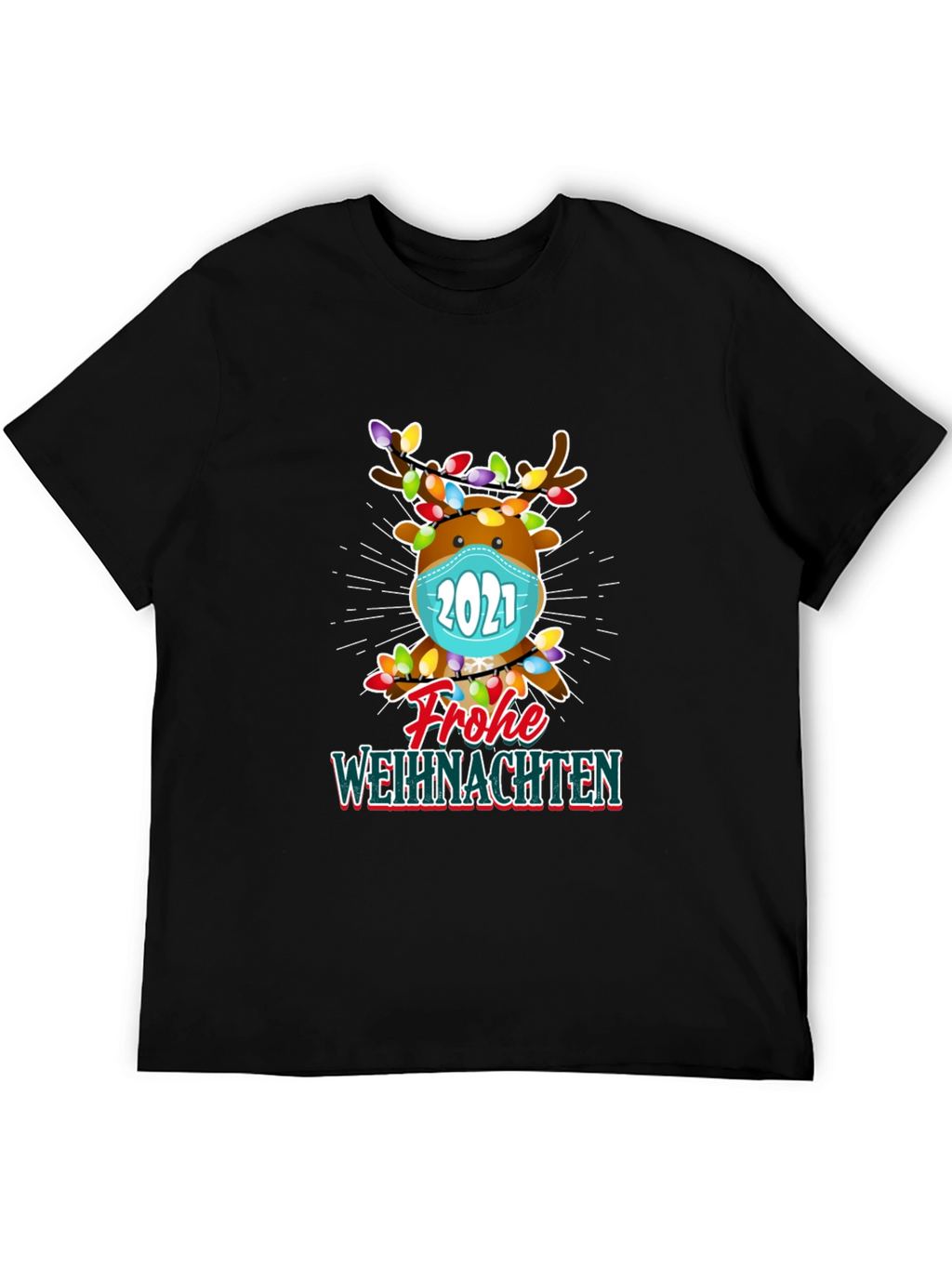 Festive Reindeer 2021 Christmas T-Shirt