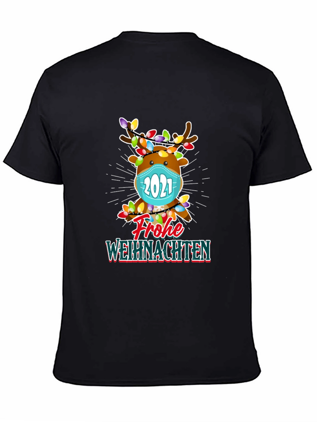 Festive Reindeer 2021 Christmas T-Shirt