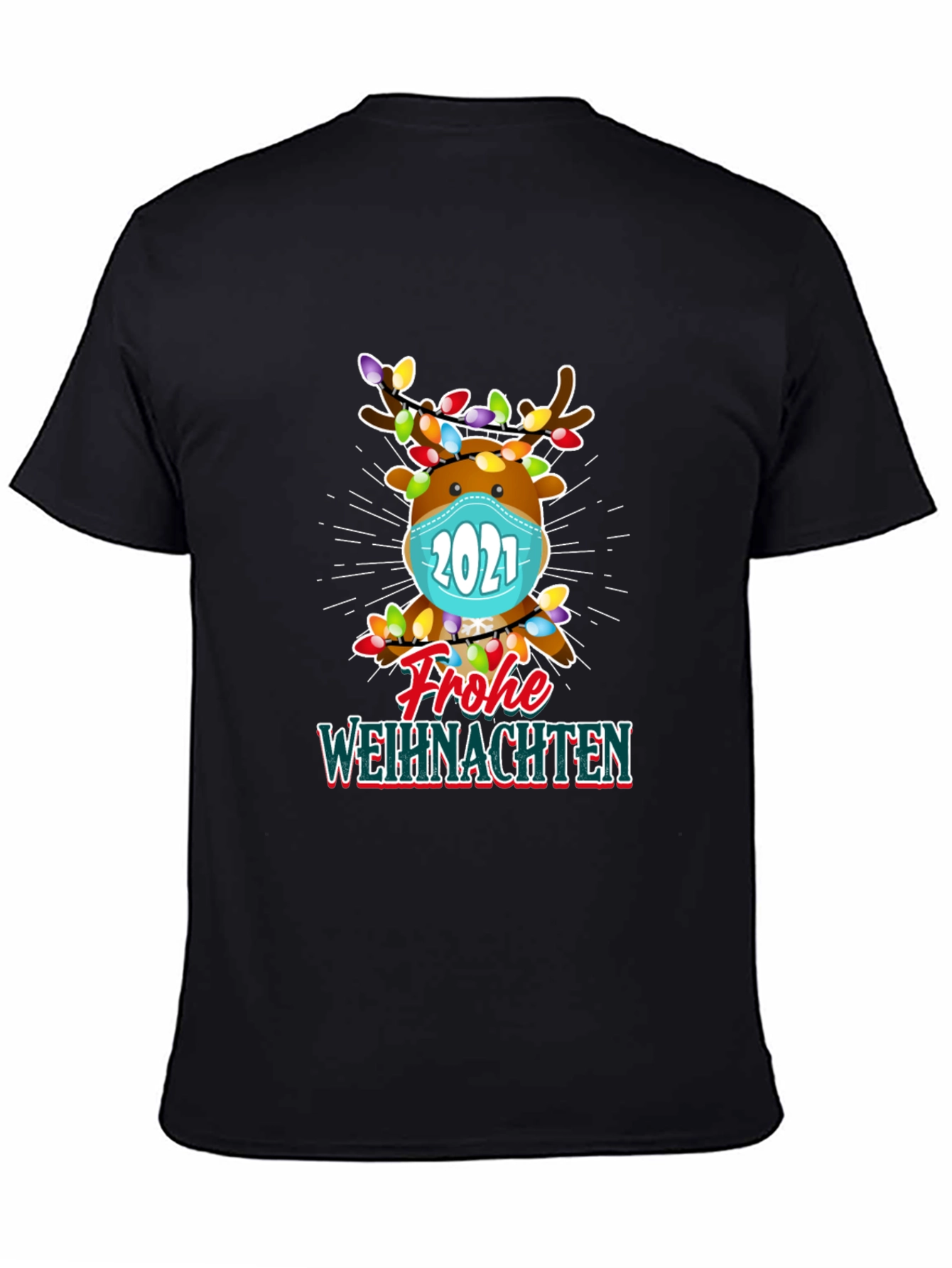 Festive Reindeer 2021 Christmas T-Shirt