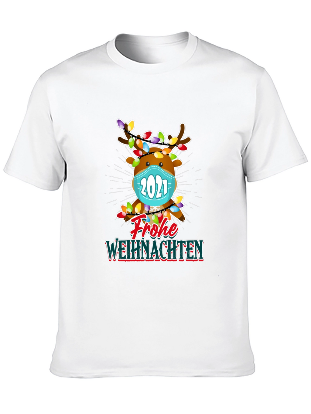 Festive Reindeer 2021 Christmas T-Shirt
