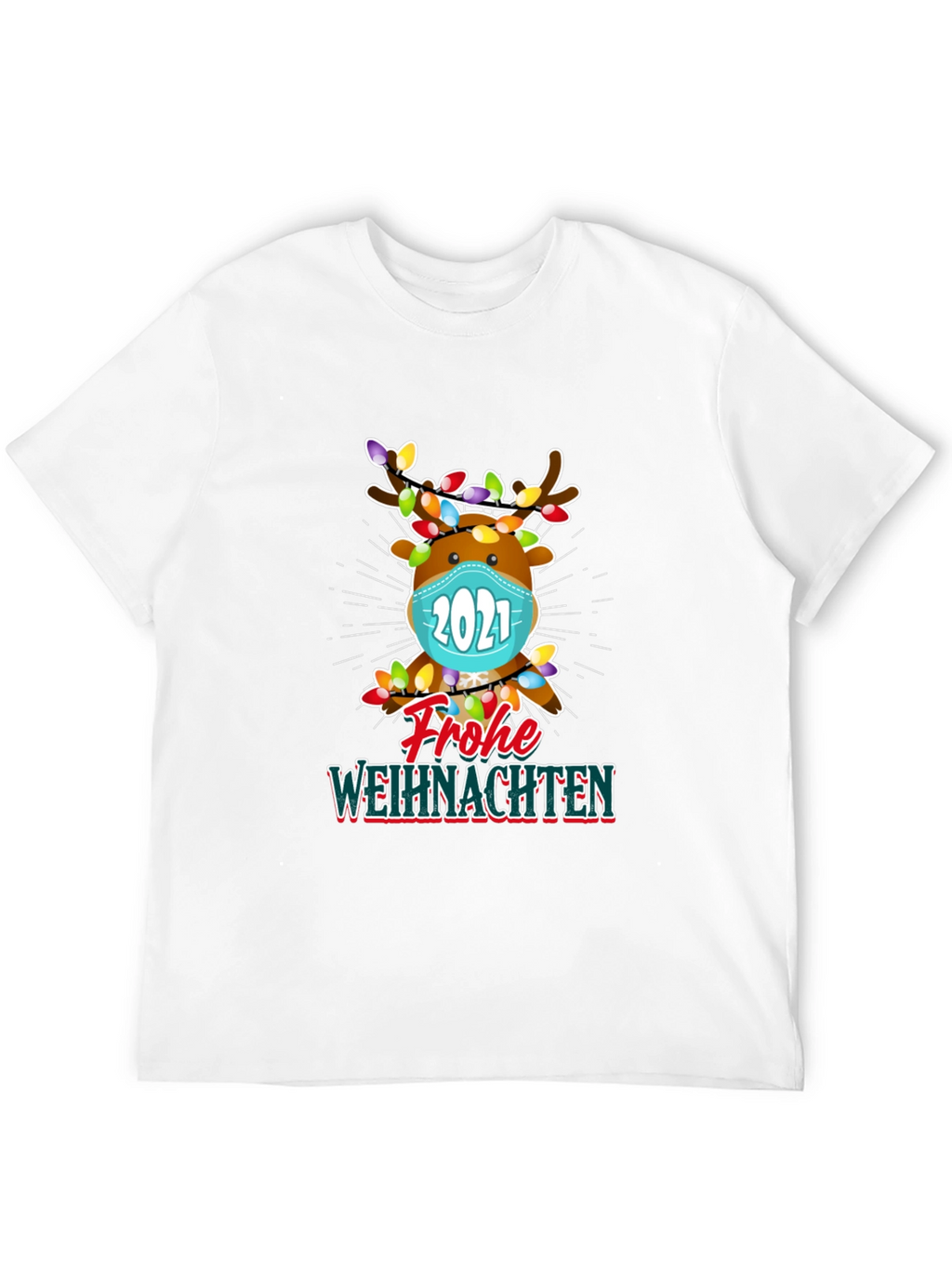 Festive Reindeer 2021 Christmas T-Shirt