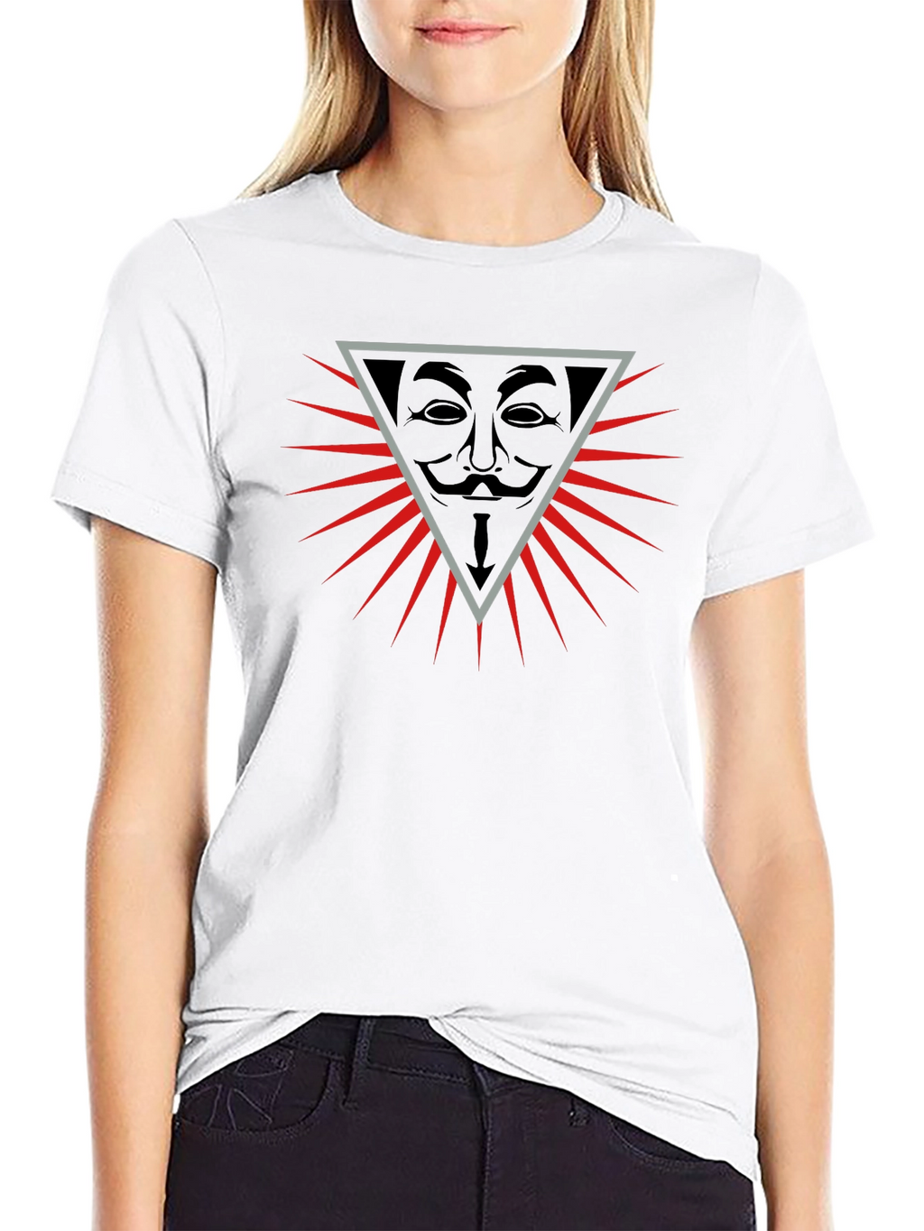 Anonymous Mask Graphic Tee - Bold Statement Shirt