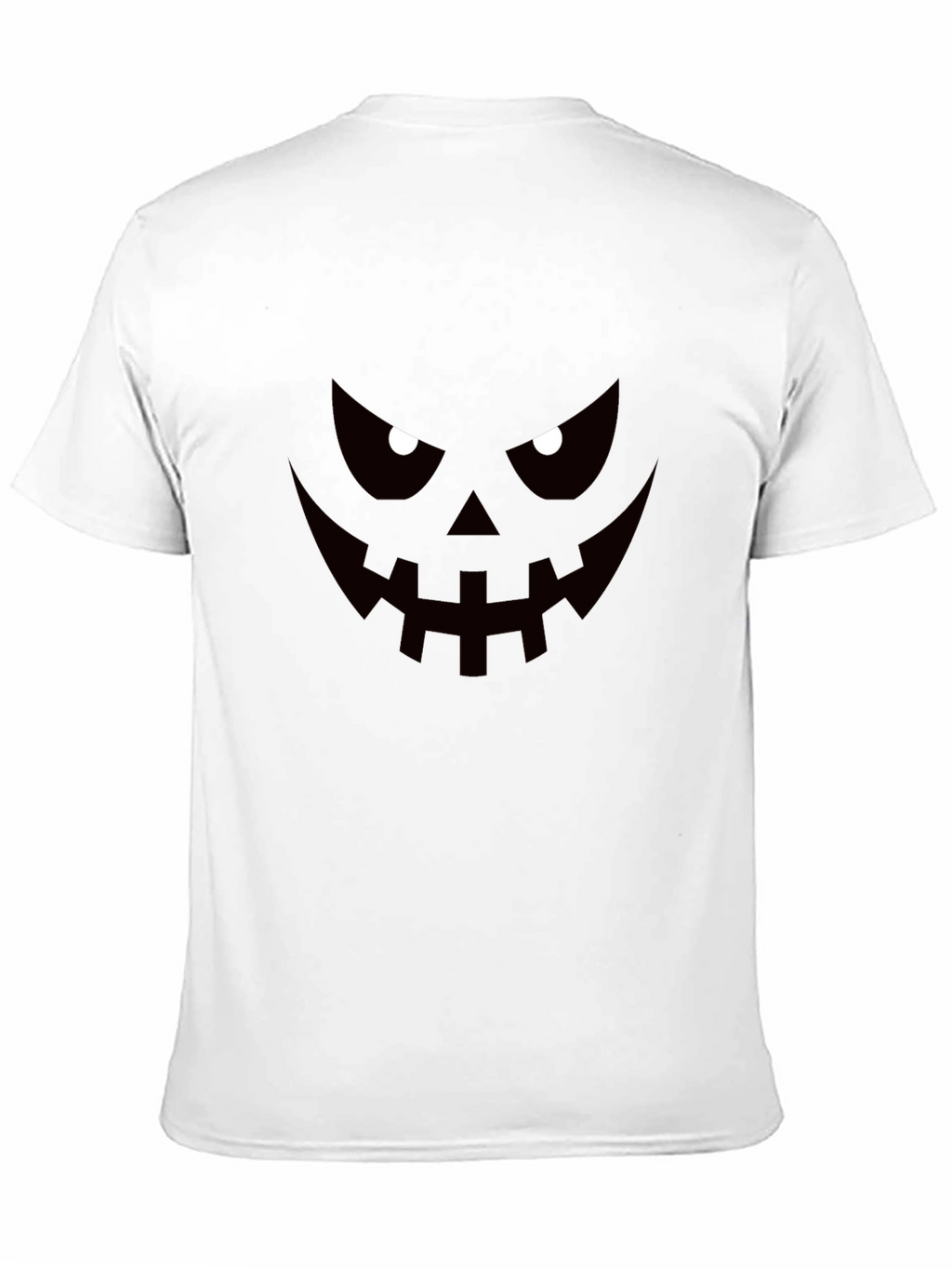 Halloween Pumpkin Face Graphic Black T-Shirt