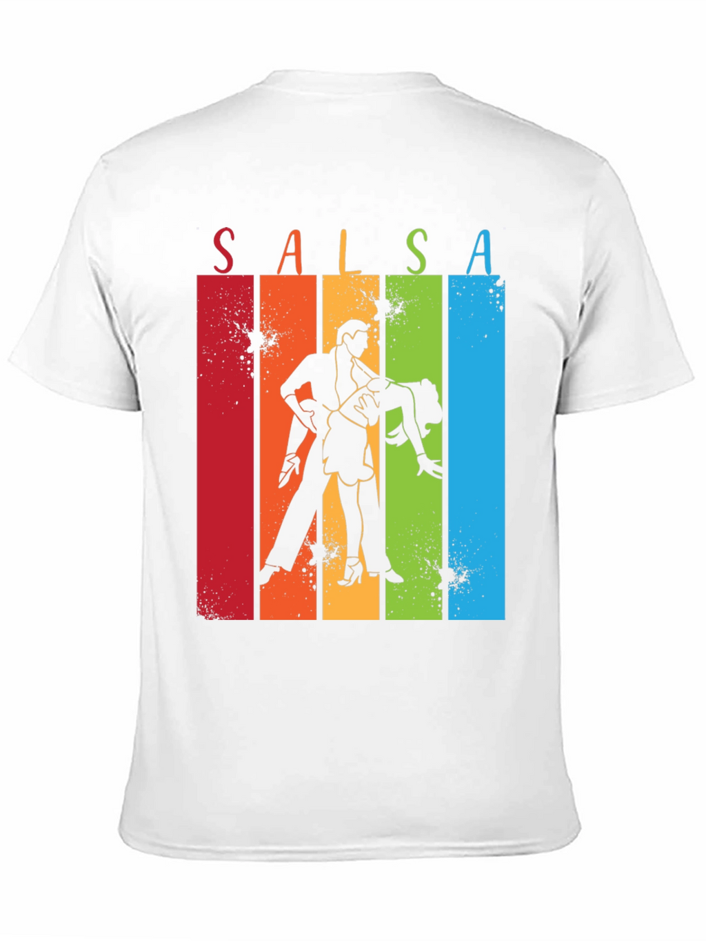 Salsa Dance Silhouette Tee - Retro Style
