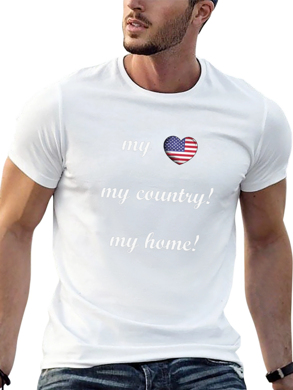 Patriotic T-Shirt: My Country My Home
