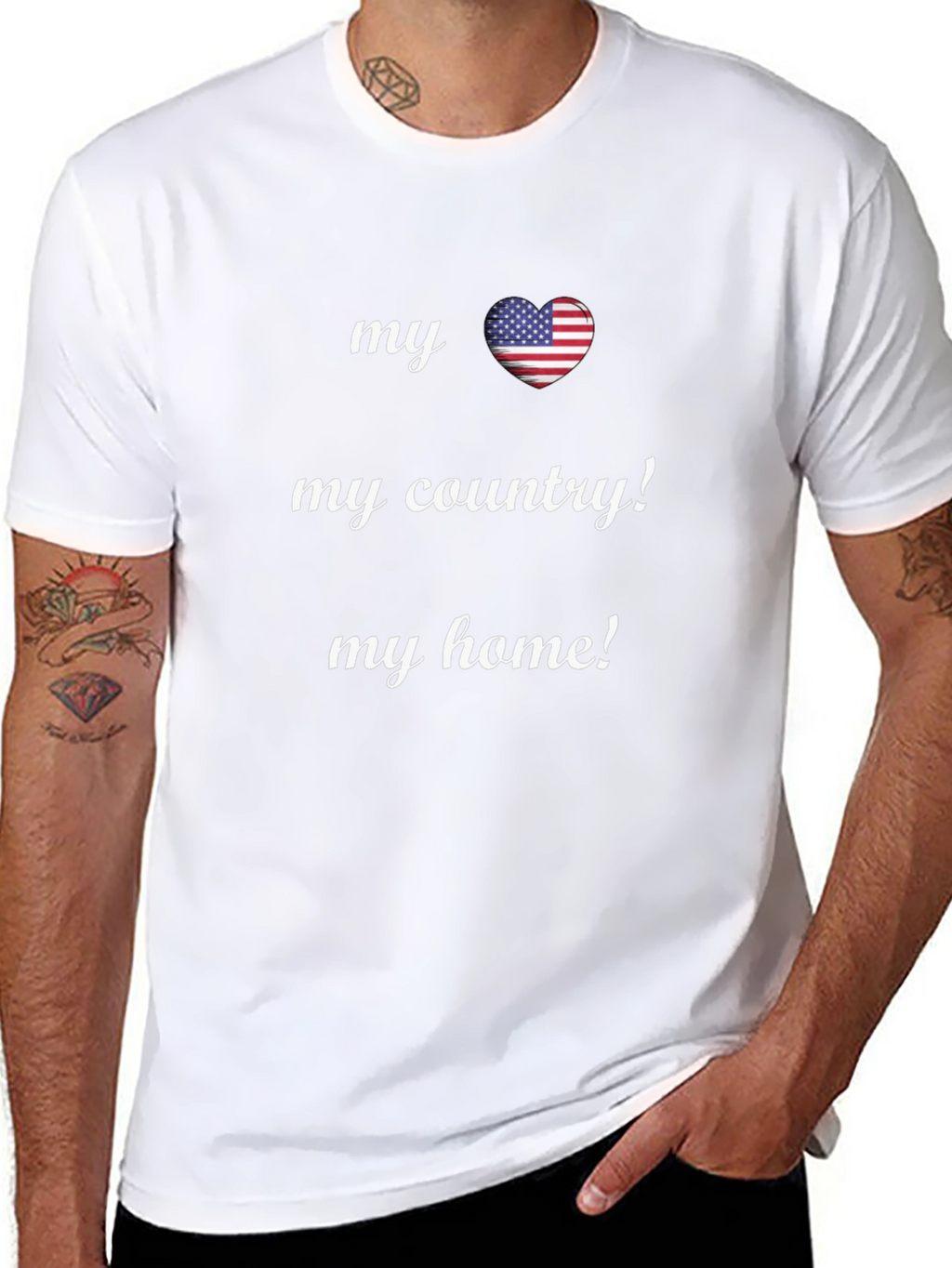 Patriotic T-Shirt: My Country My Home