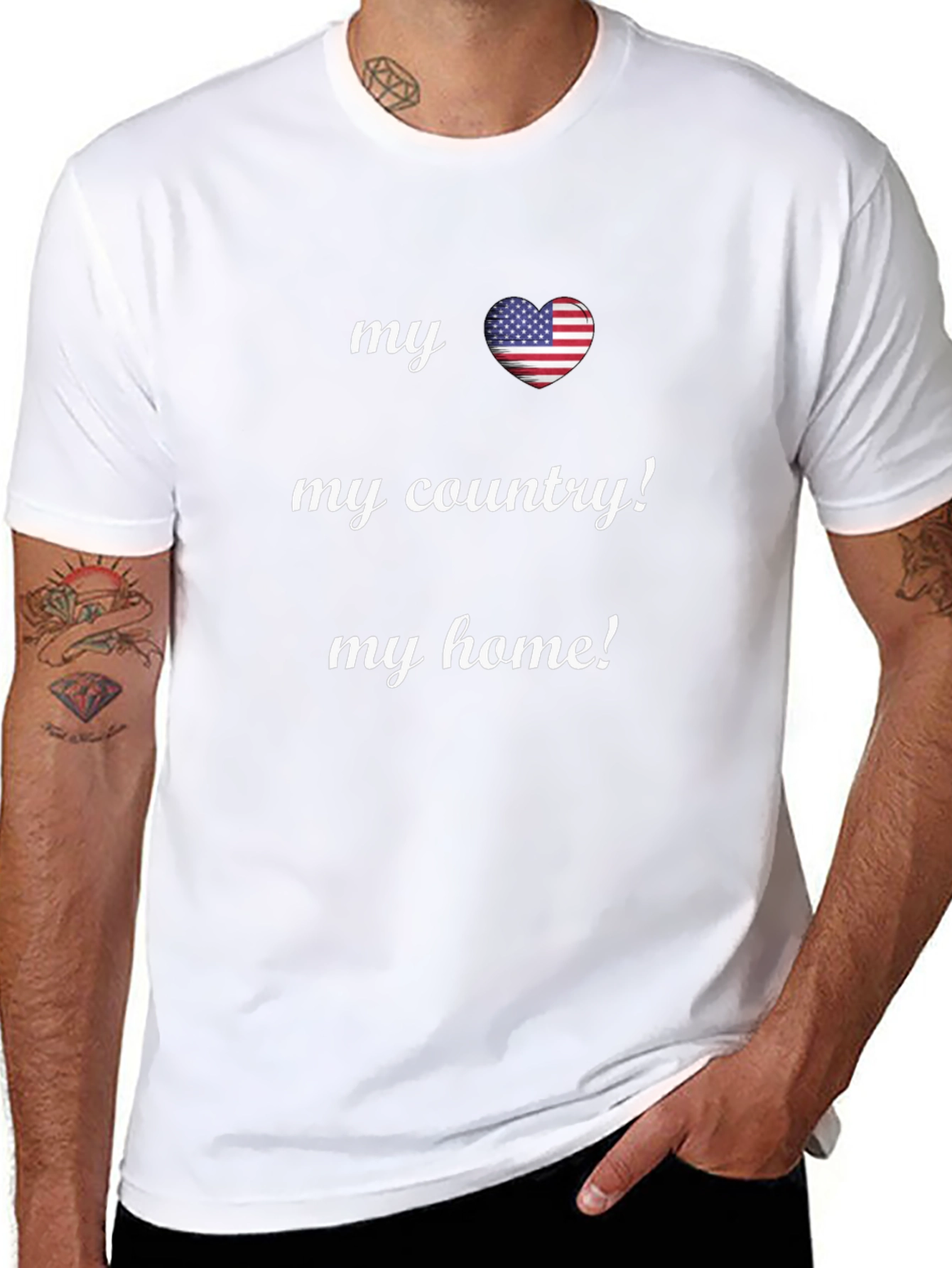 Patriotic T-Shirt: My Country My Home