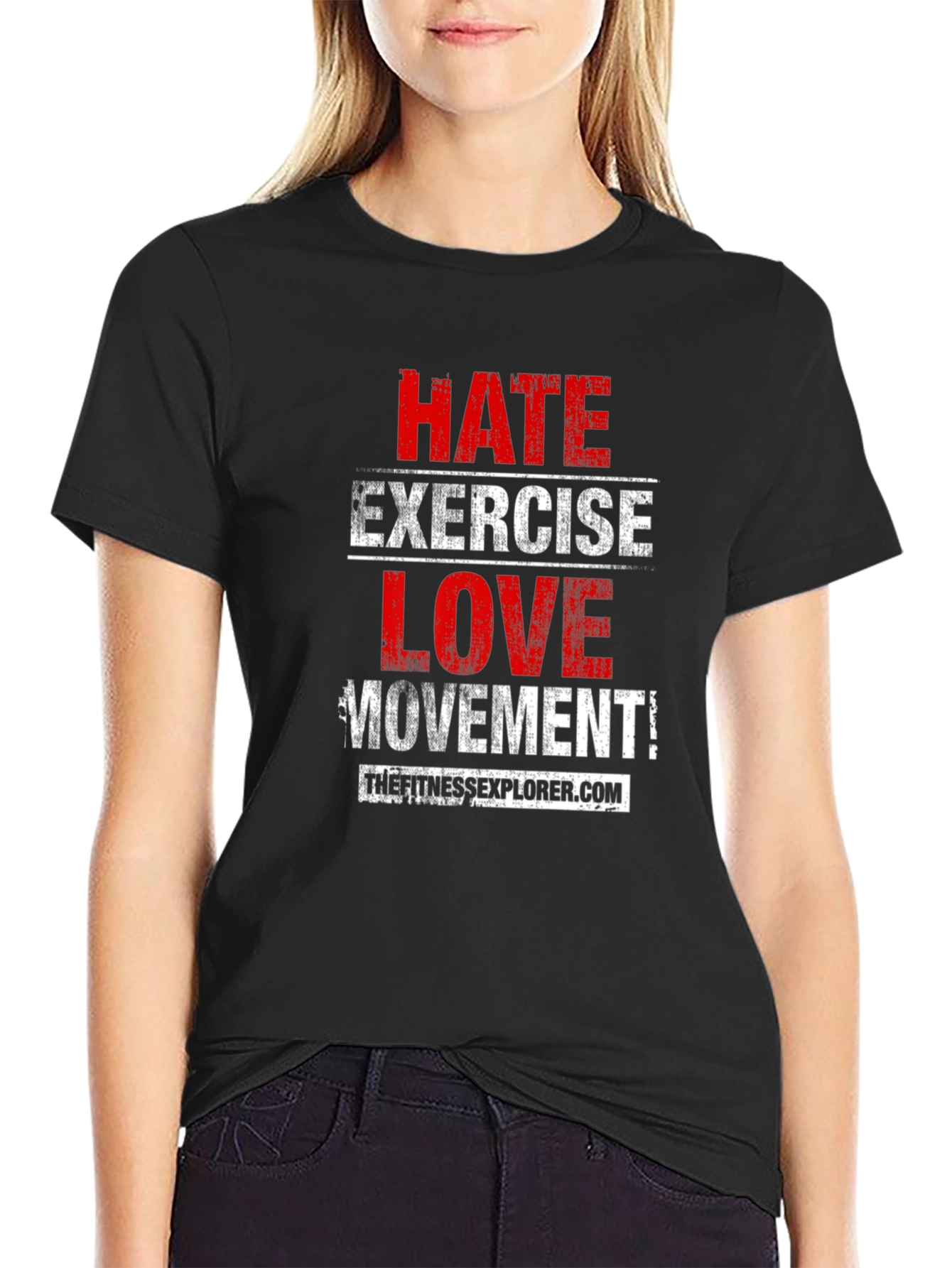 Hate Exercise Love Movement Black T-Shirt
