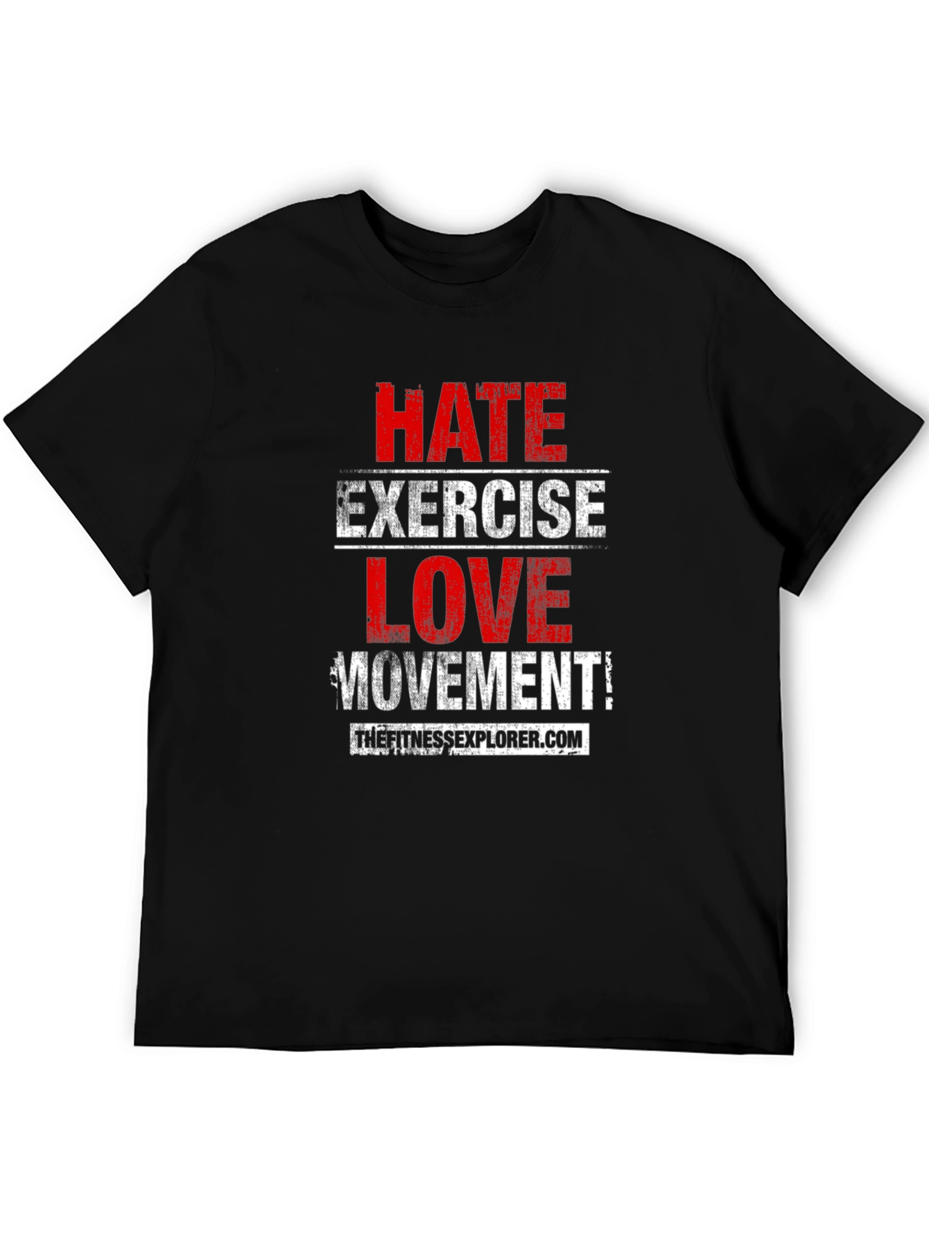 Hate Exercise Love Movement Black T-Shirt