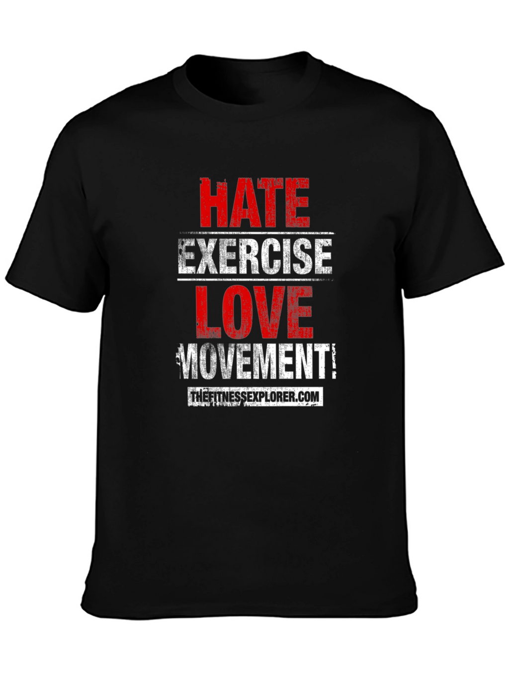 Hate Exercise Love Movement Black T-Shirt