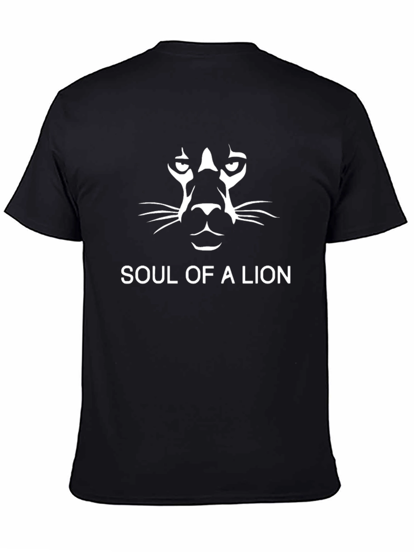 Soul of a Lion Graphic T-Shirt - Black Cotton Tee