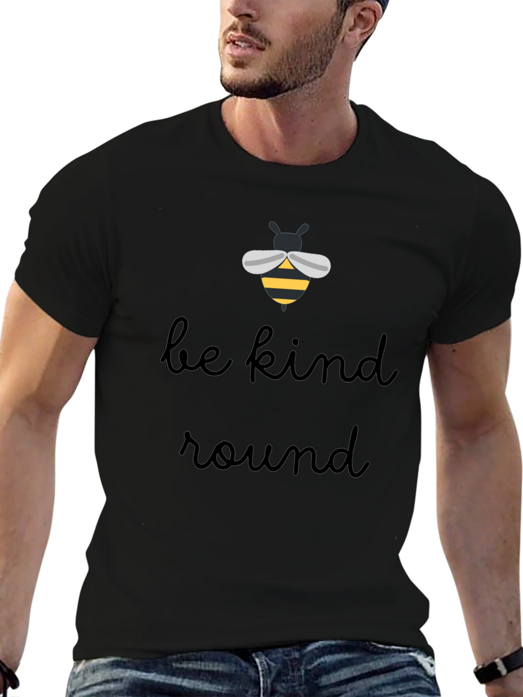Be Kind Round Bee T-Shirt