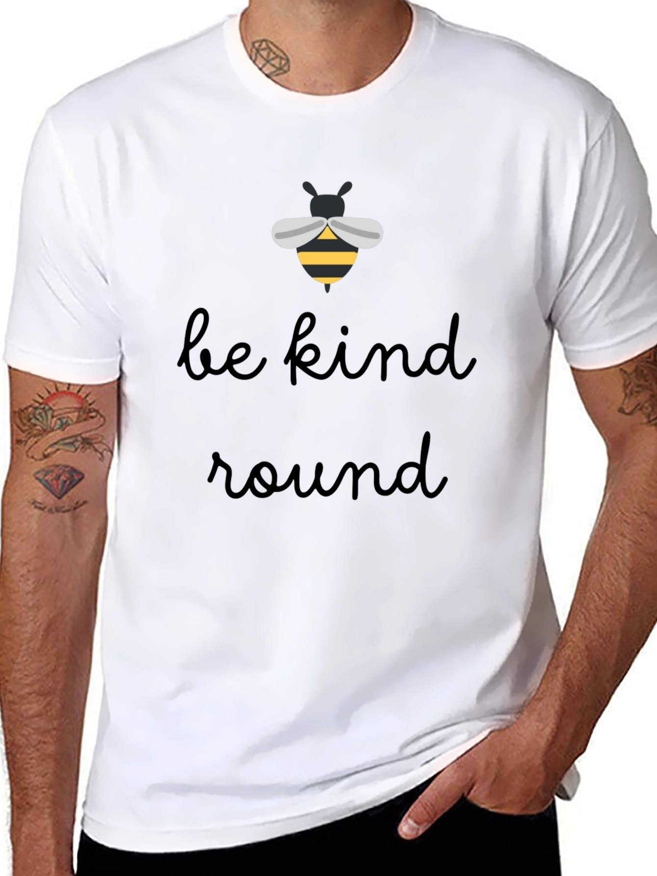 Be Kind Round Bee T-Shirt