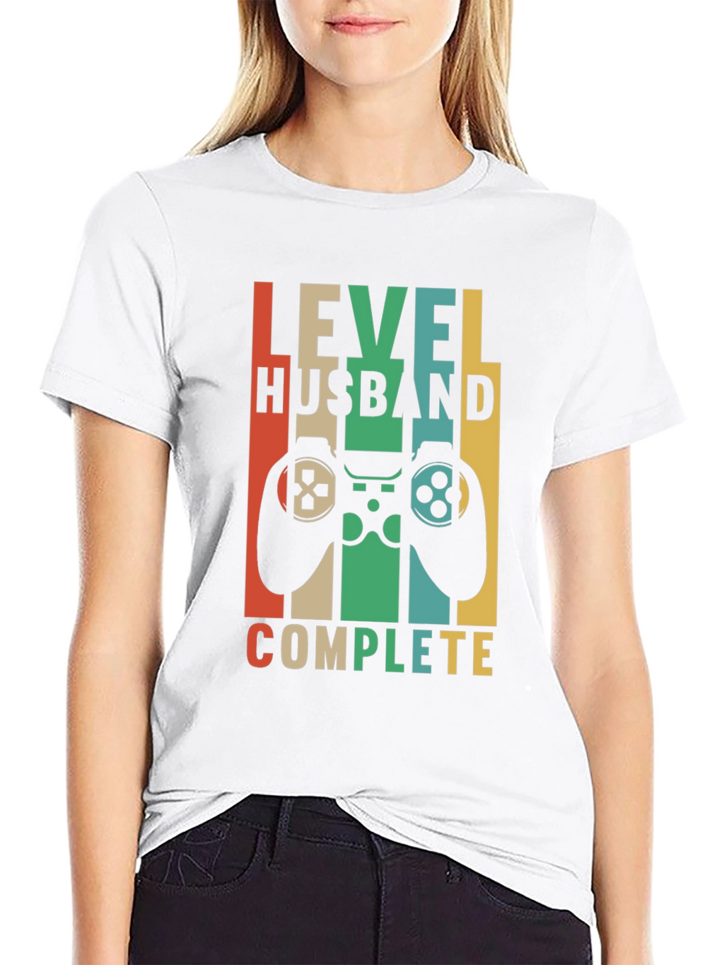 Level Husband Complete T-Shirt - Gamer Anniversary Tee