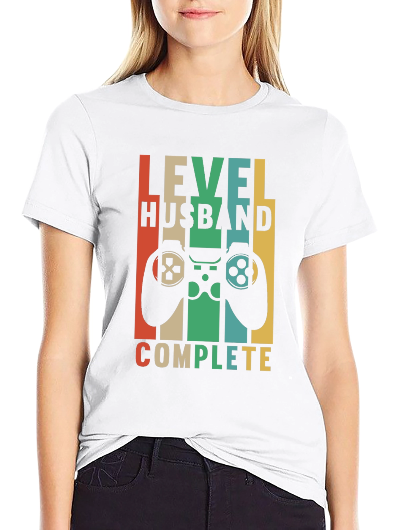 Level Husband Complete T-Shirt - Gamer Anniversary Tee