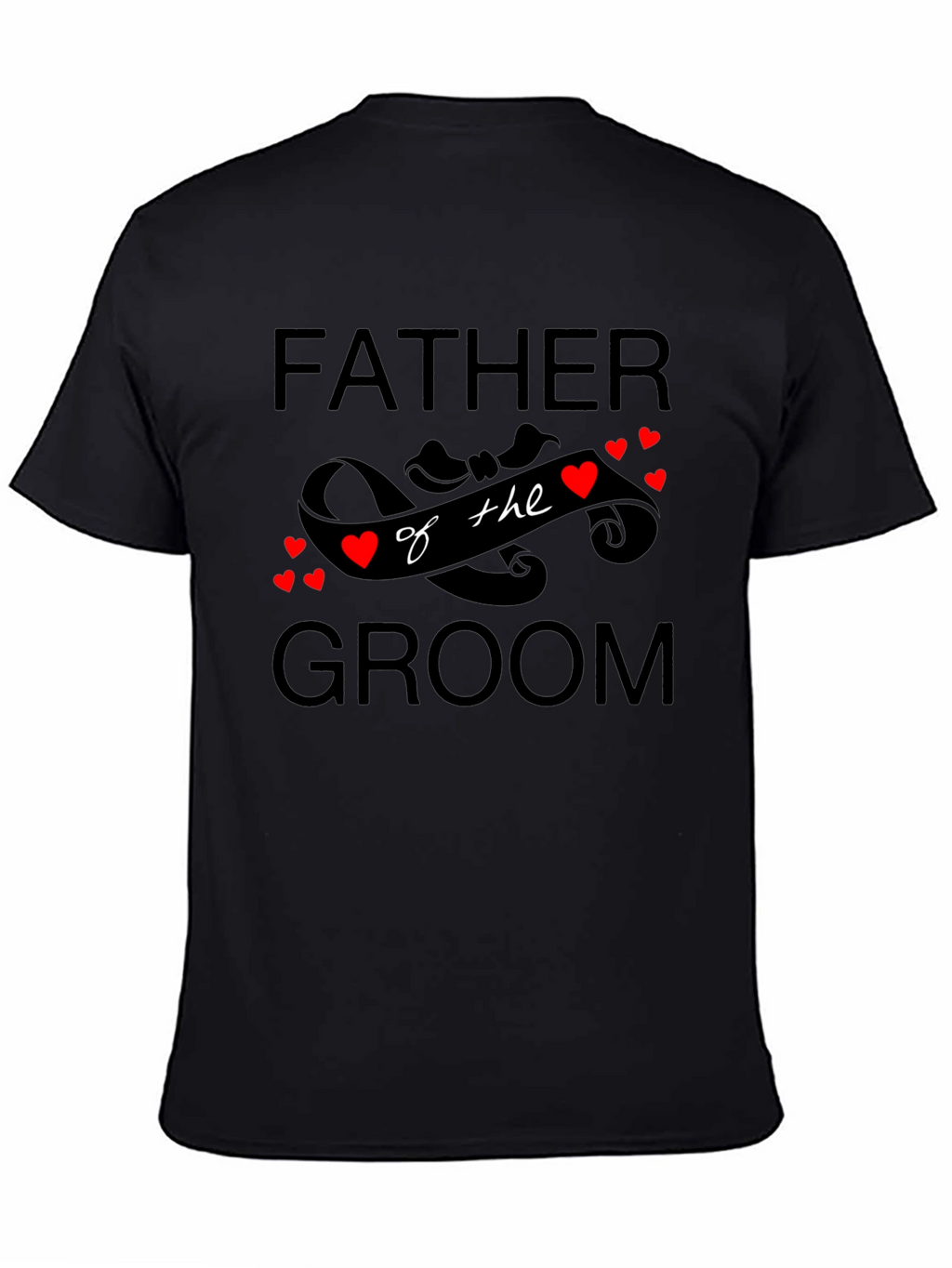 Father of the Groom Black T-Shirt