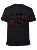 Father of the Groom Black T-Shirt