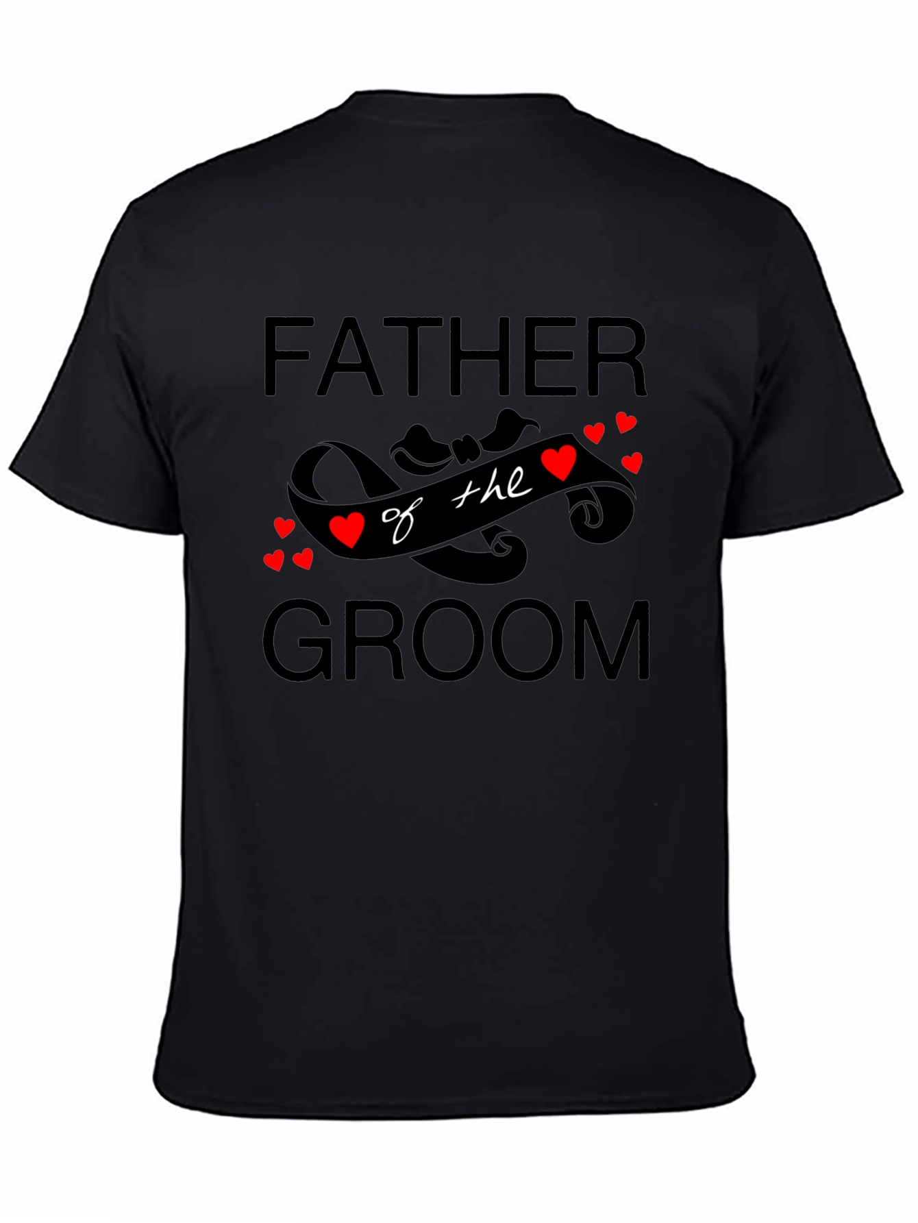 Father of the Groom Black T-Shirt