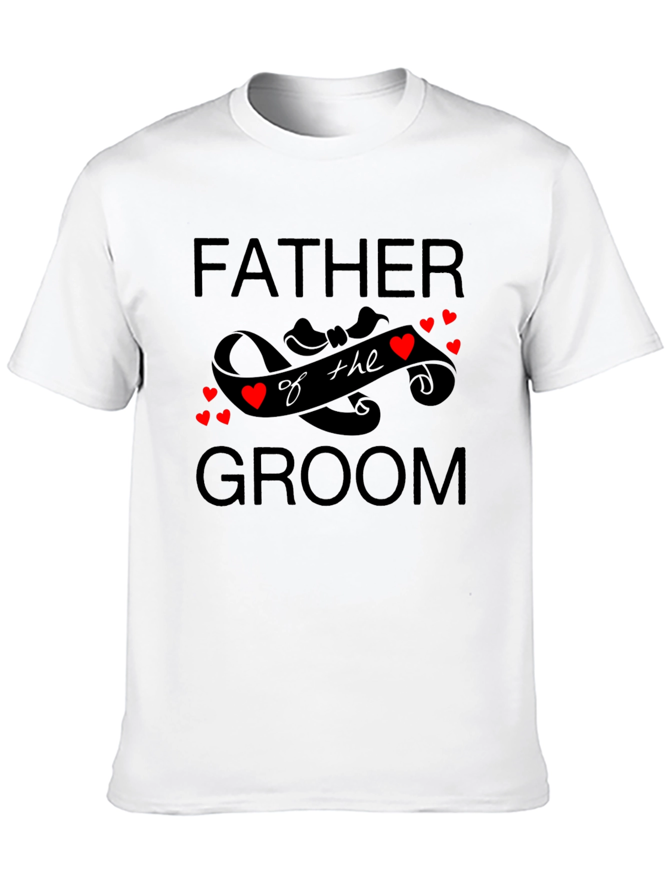 Father of the Groom Black T-Shirt
