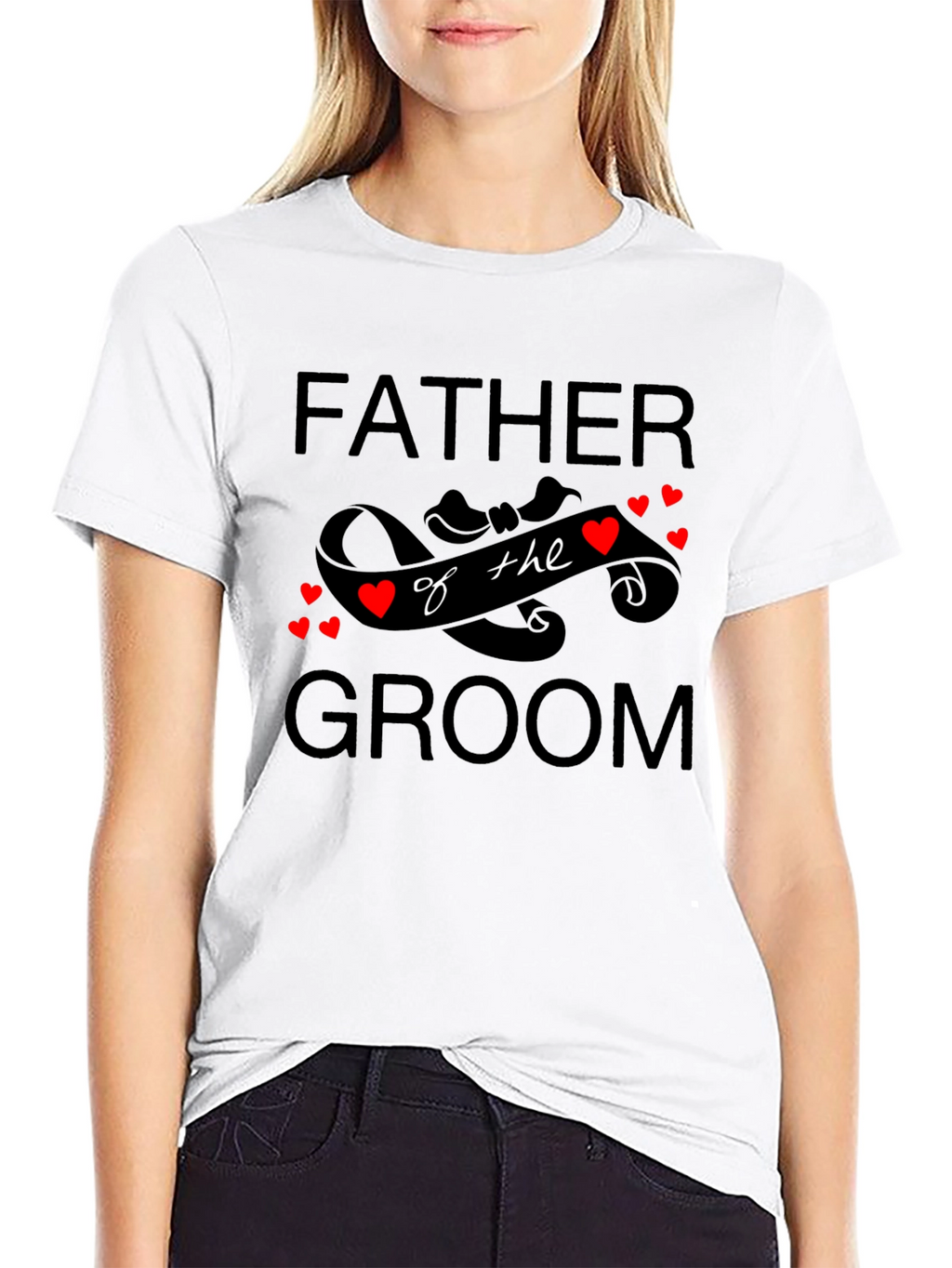Father of the Groom Black T-Shirt