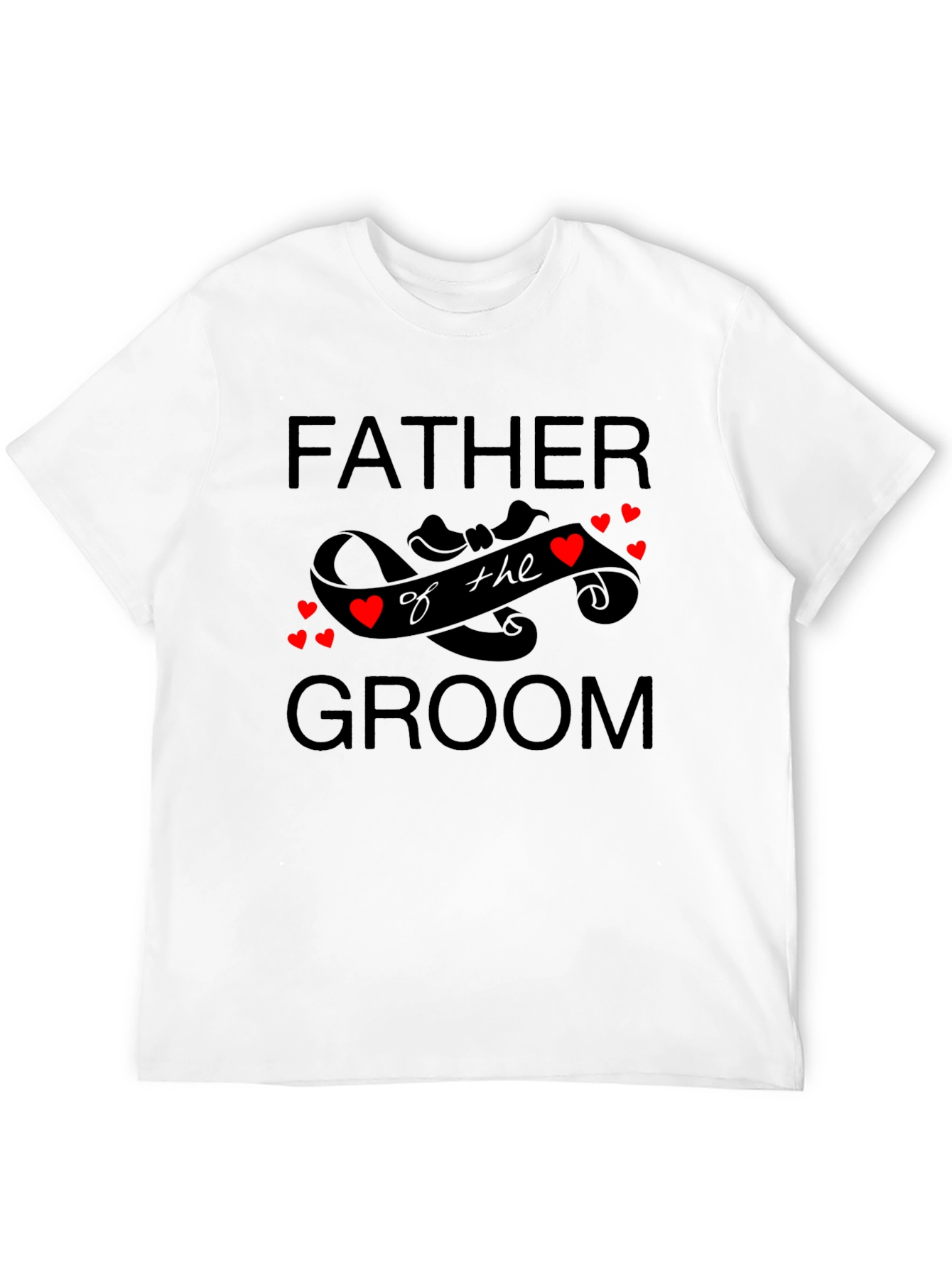 Father of the Groom Black T-Shirt