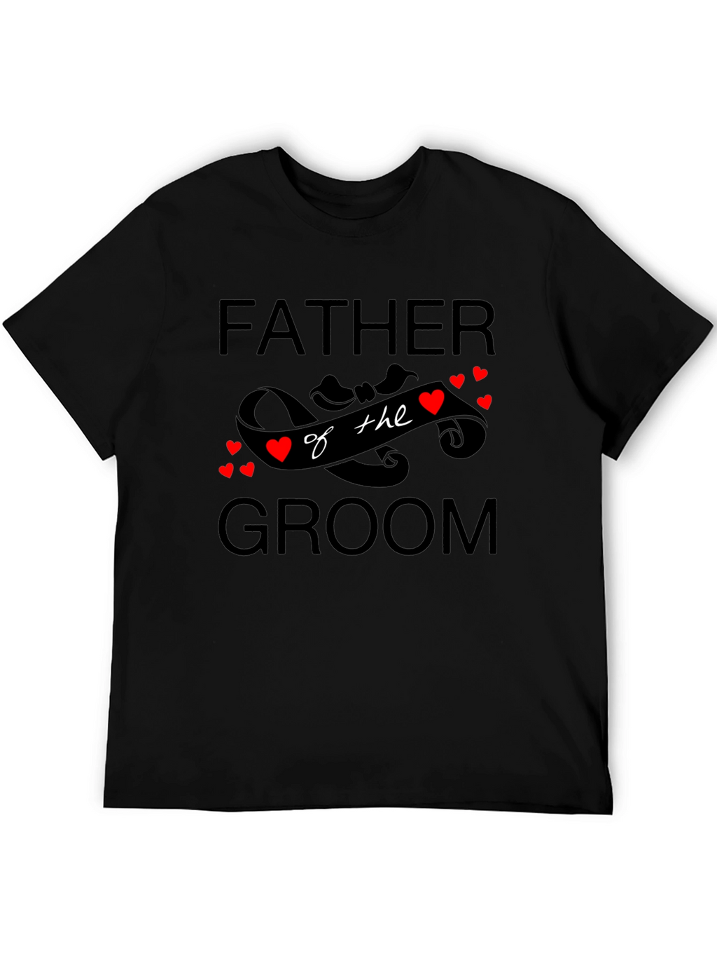 Father of the Groom Black T-Shirt