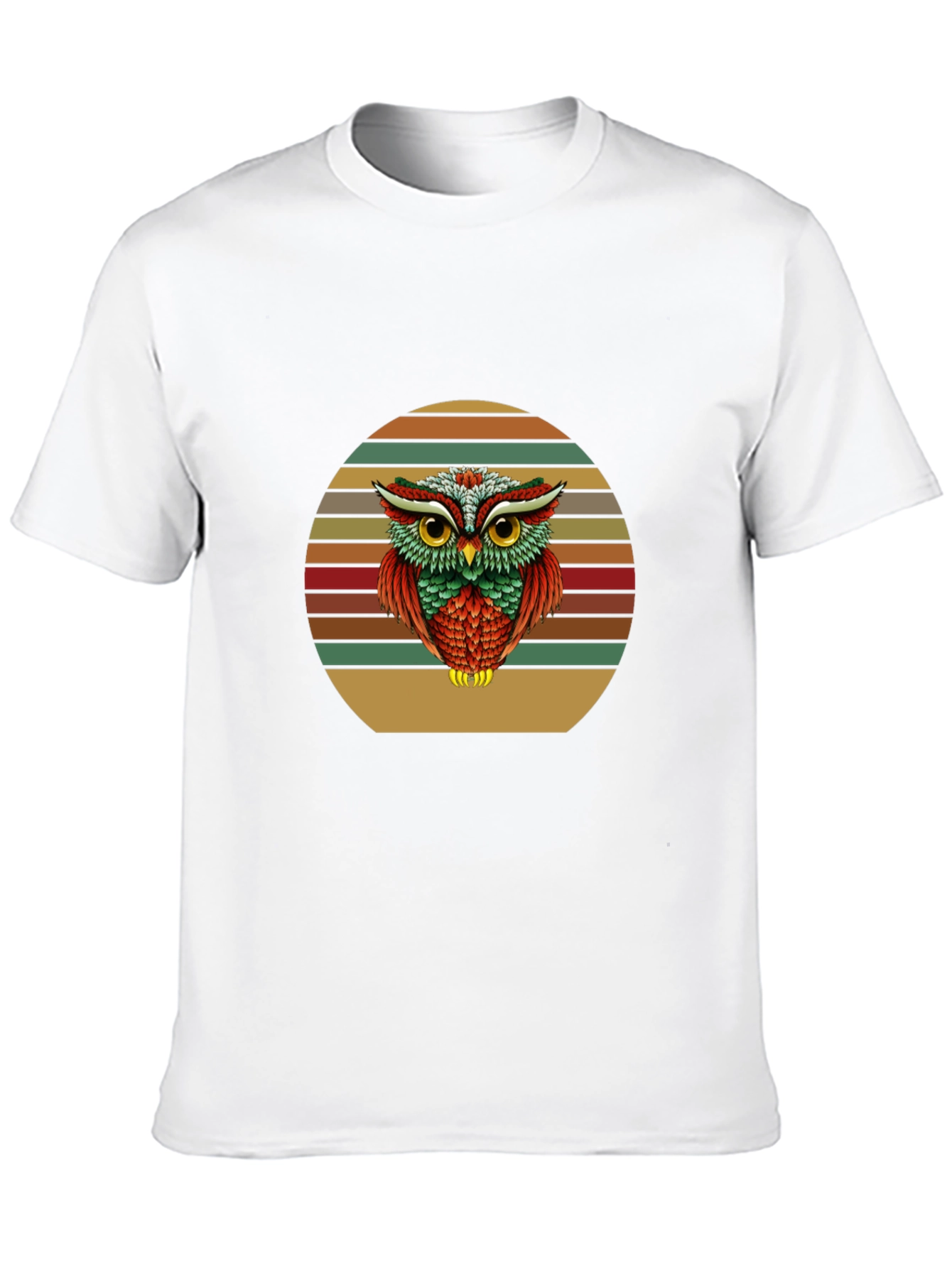 Retro Owl Graphic T-Shirt - Vintage Style Tee