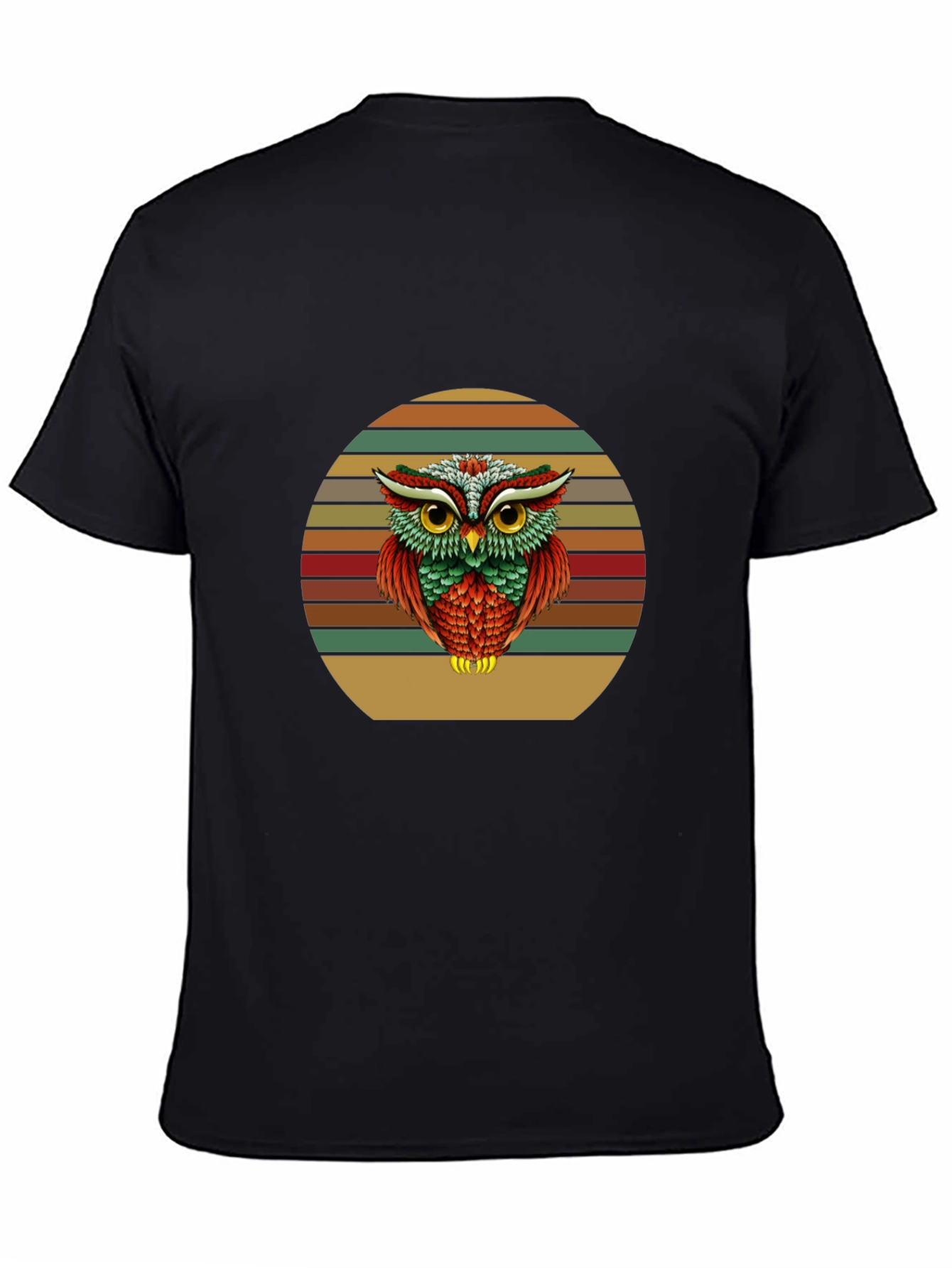 Retro Owl Graphic T-Shirt - Vintage Style Tee