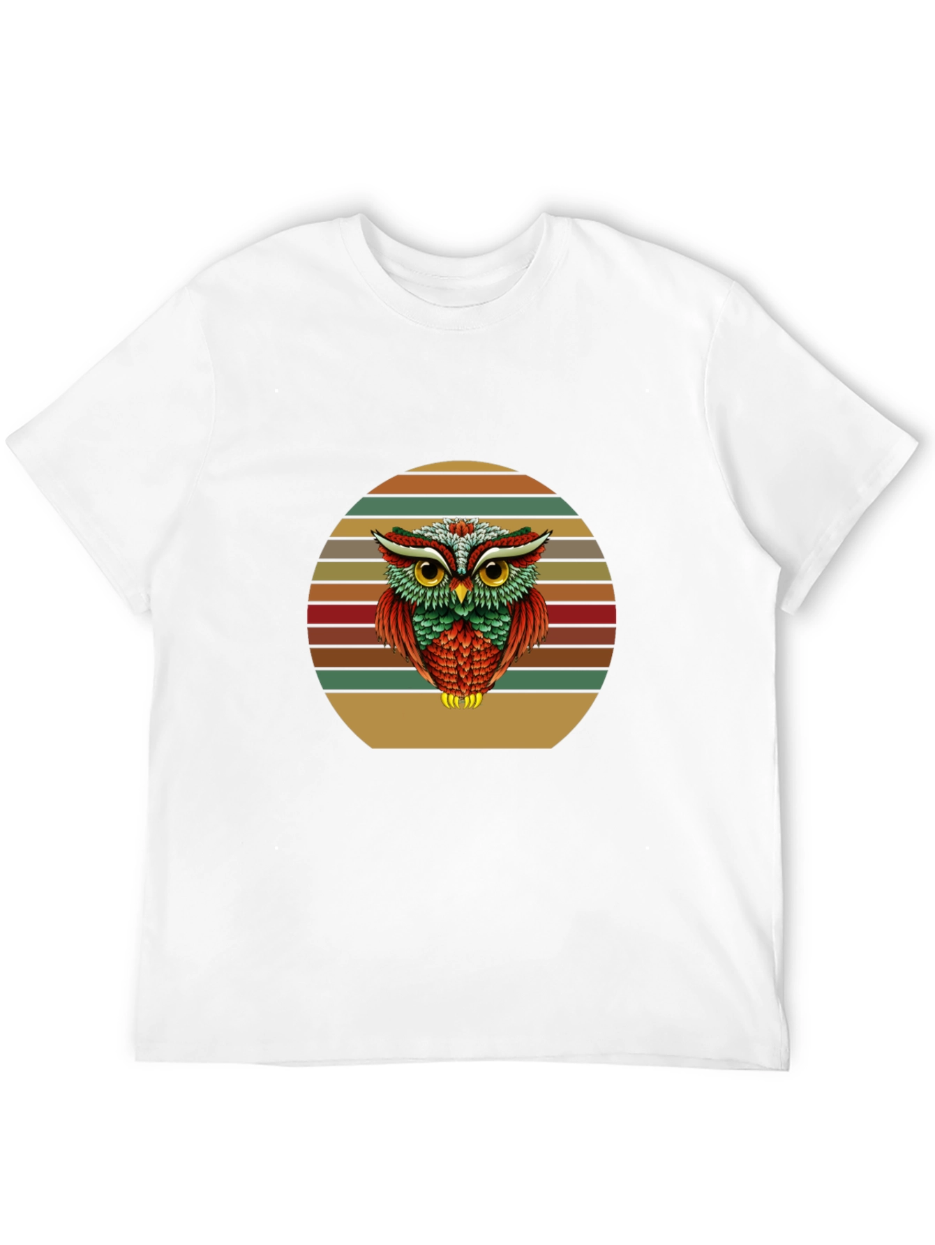 Retro Owl Graphic T-Shirt - Vintage Style Tee