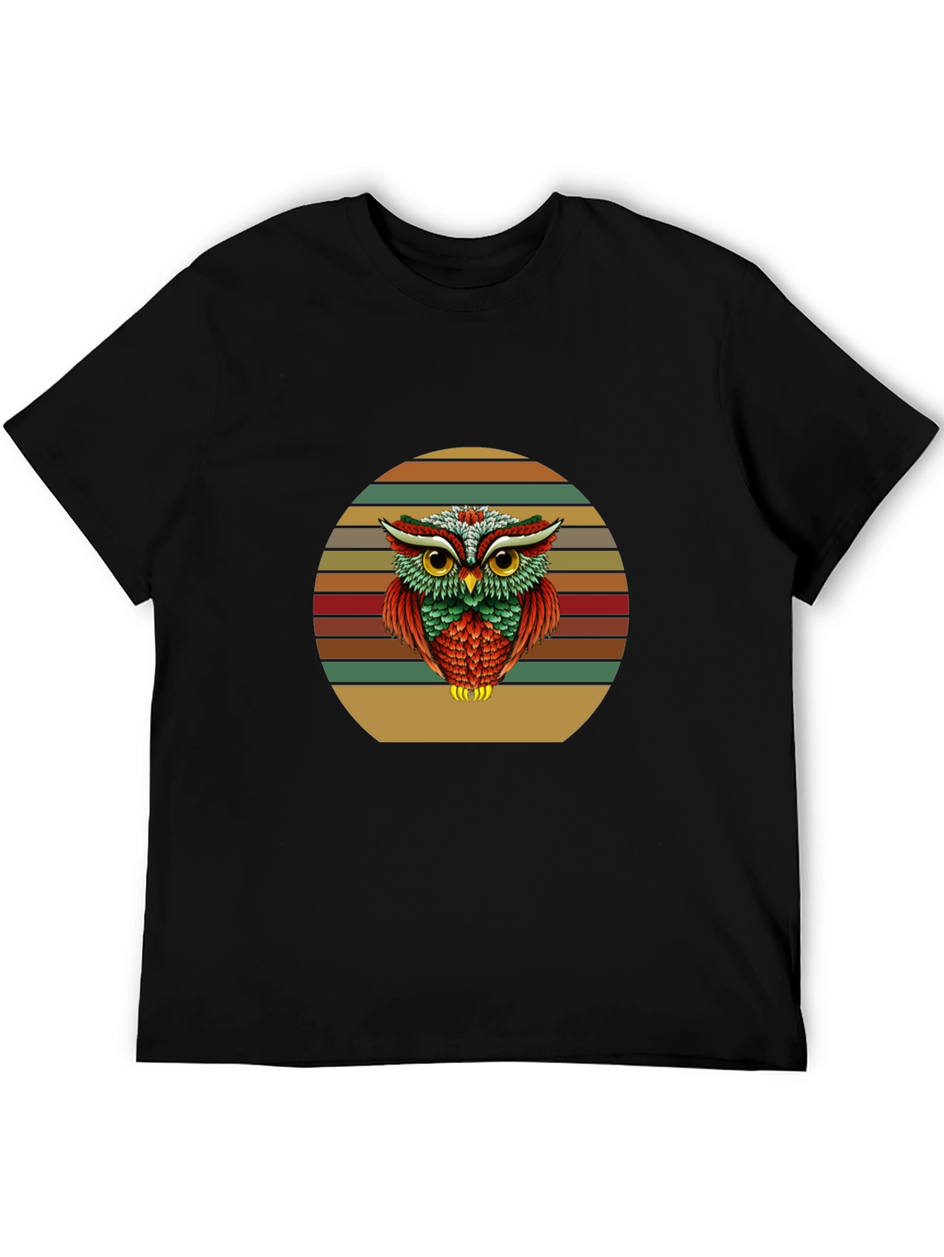 Retro Owl Graphic T-Shirt - Vintage Style Tee