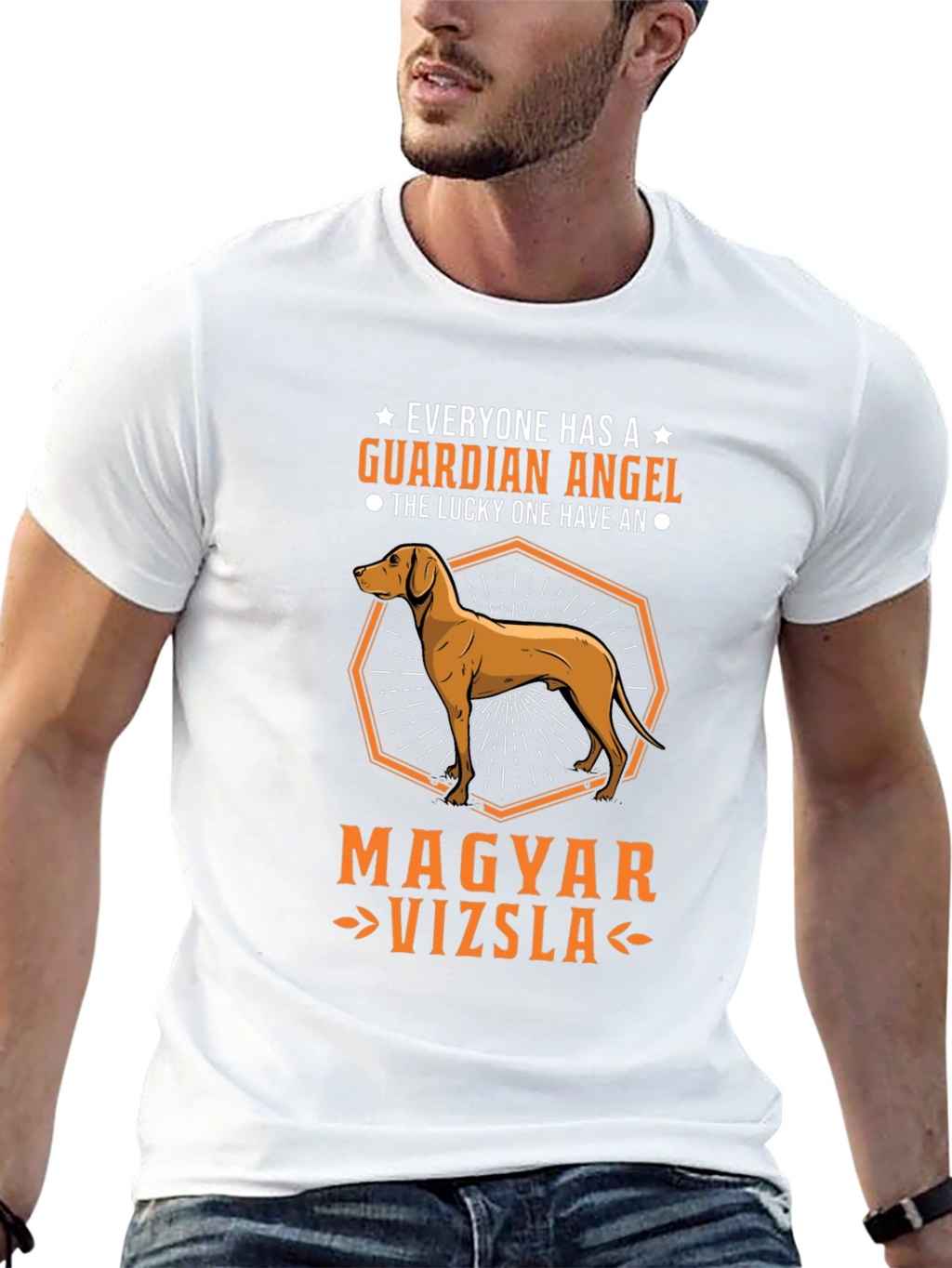 Magyar Vizsla Guardian Angel T-Shirt