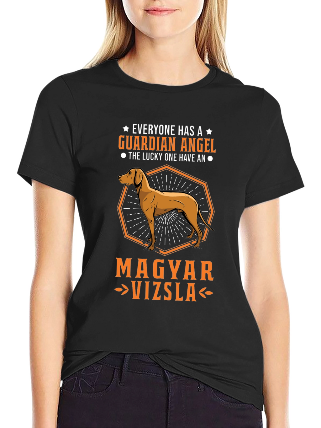 Magyar Vizsla Guardian Angel T-Shirt