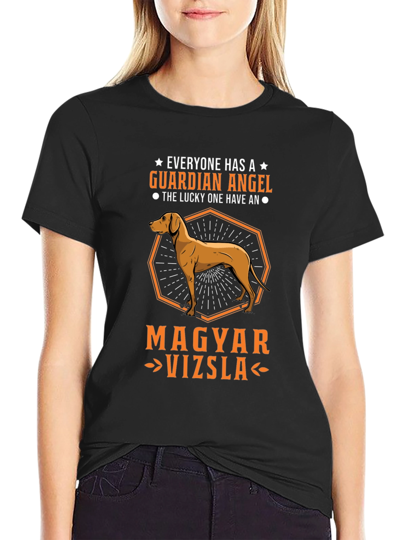 Magyar Vizsla Guardian Angel T-Shirt