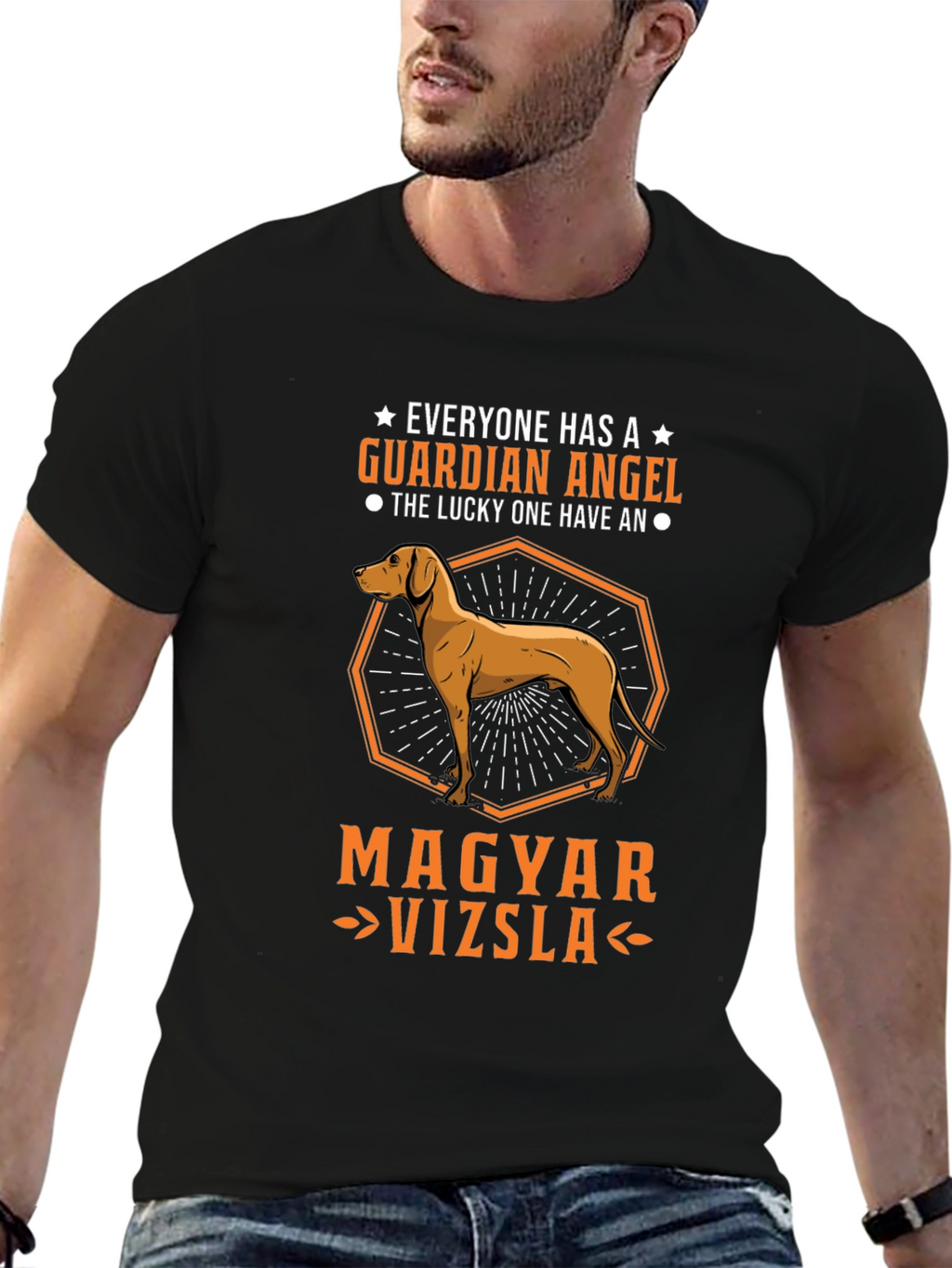 Magyar Vizsla Guardian Angel T-Shirt