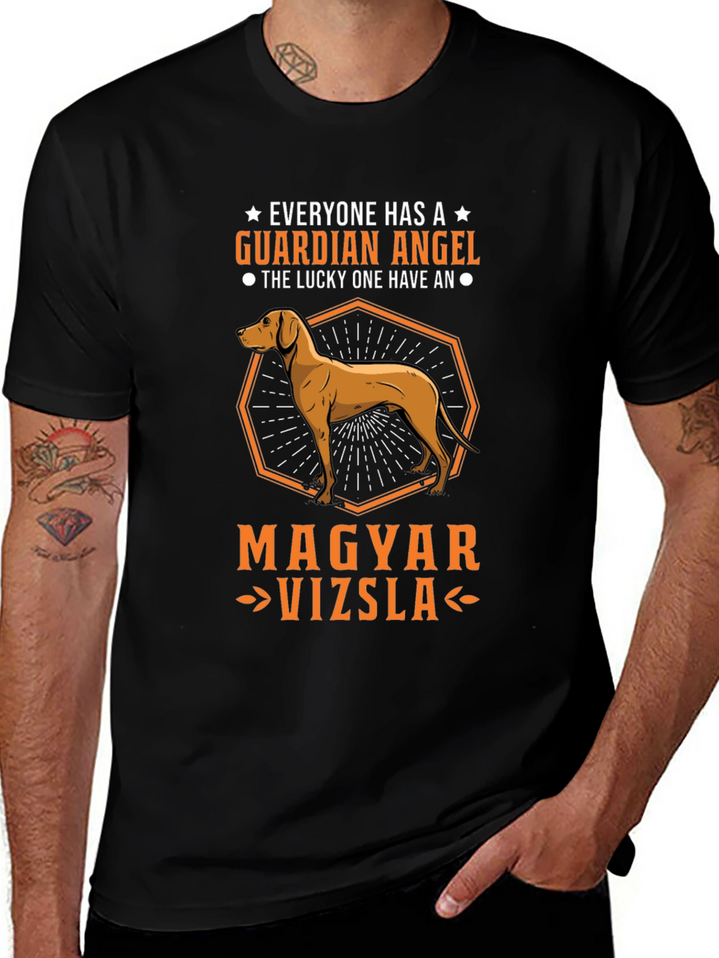 Magyar Vizsla Guardian Angel T-Shirt