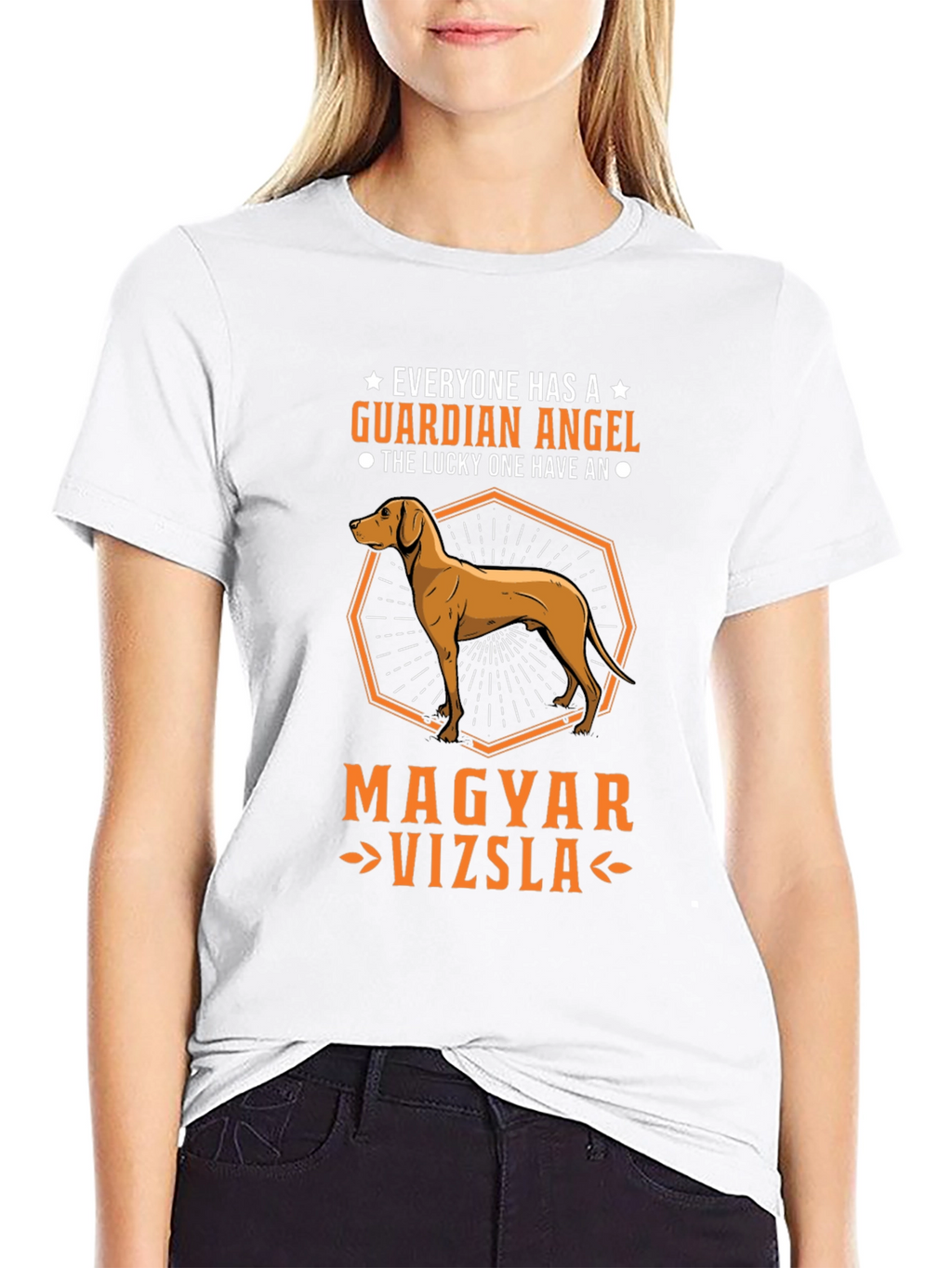 Magyar Vizsla Guardian Angel T-Shirt