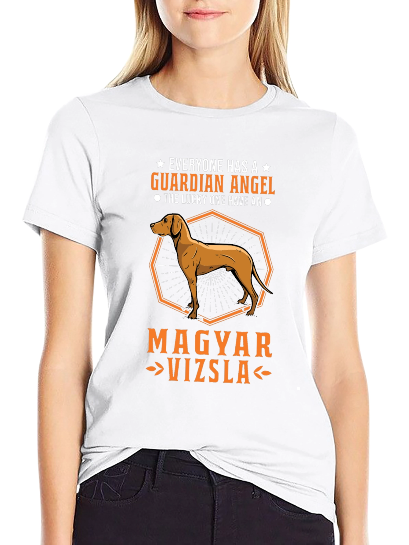 Magyar Vizsla Guardian Angel T-Shirt
