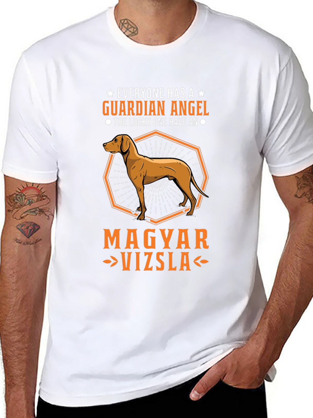 Magyar Vizsla Guardian Angel T-Shirt