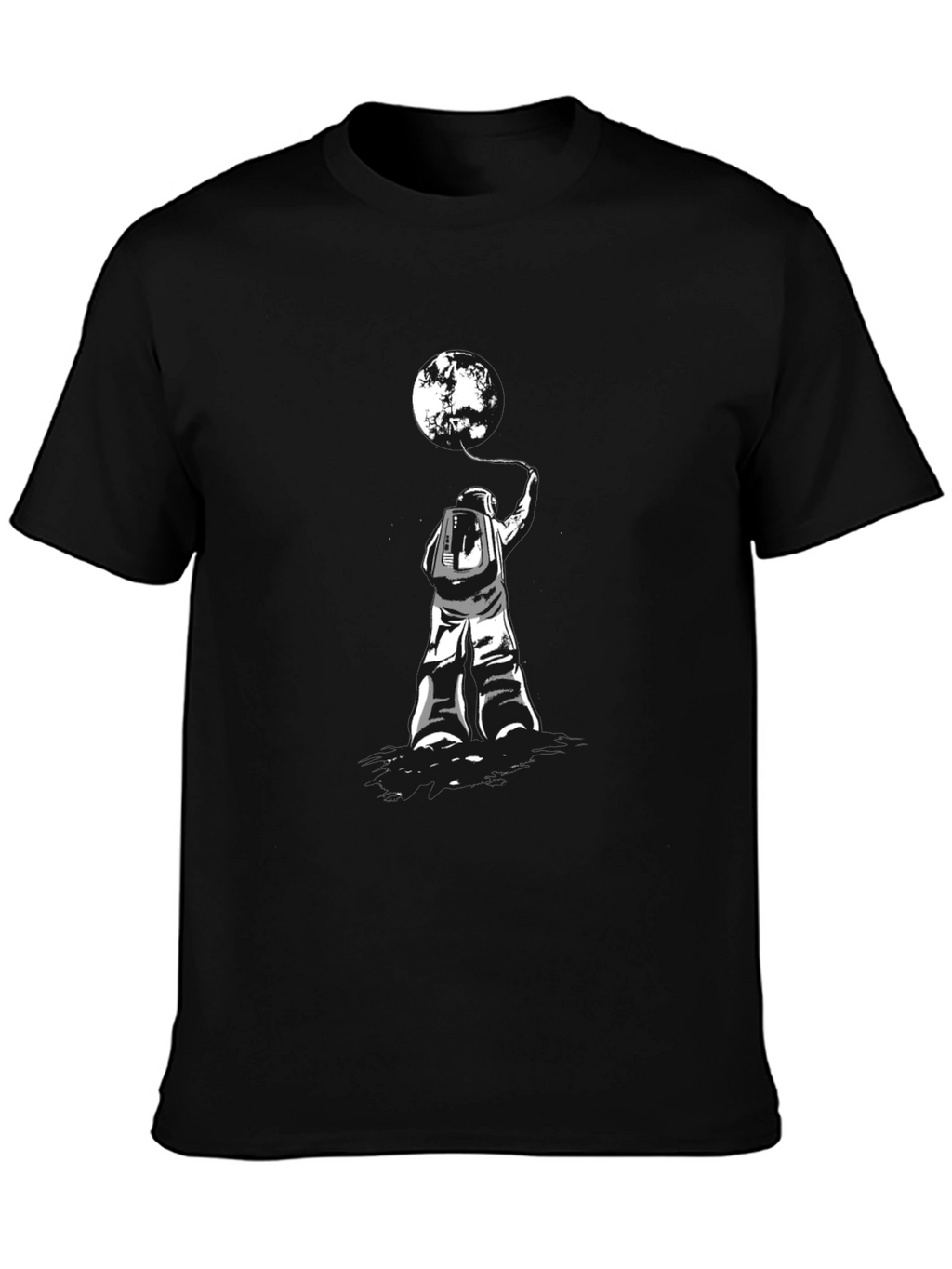Astronaut & Moon T-Shirt - Stylish Graphic Tee